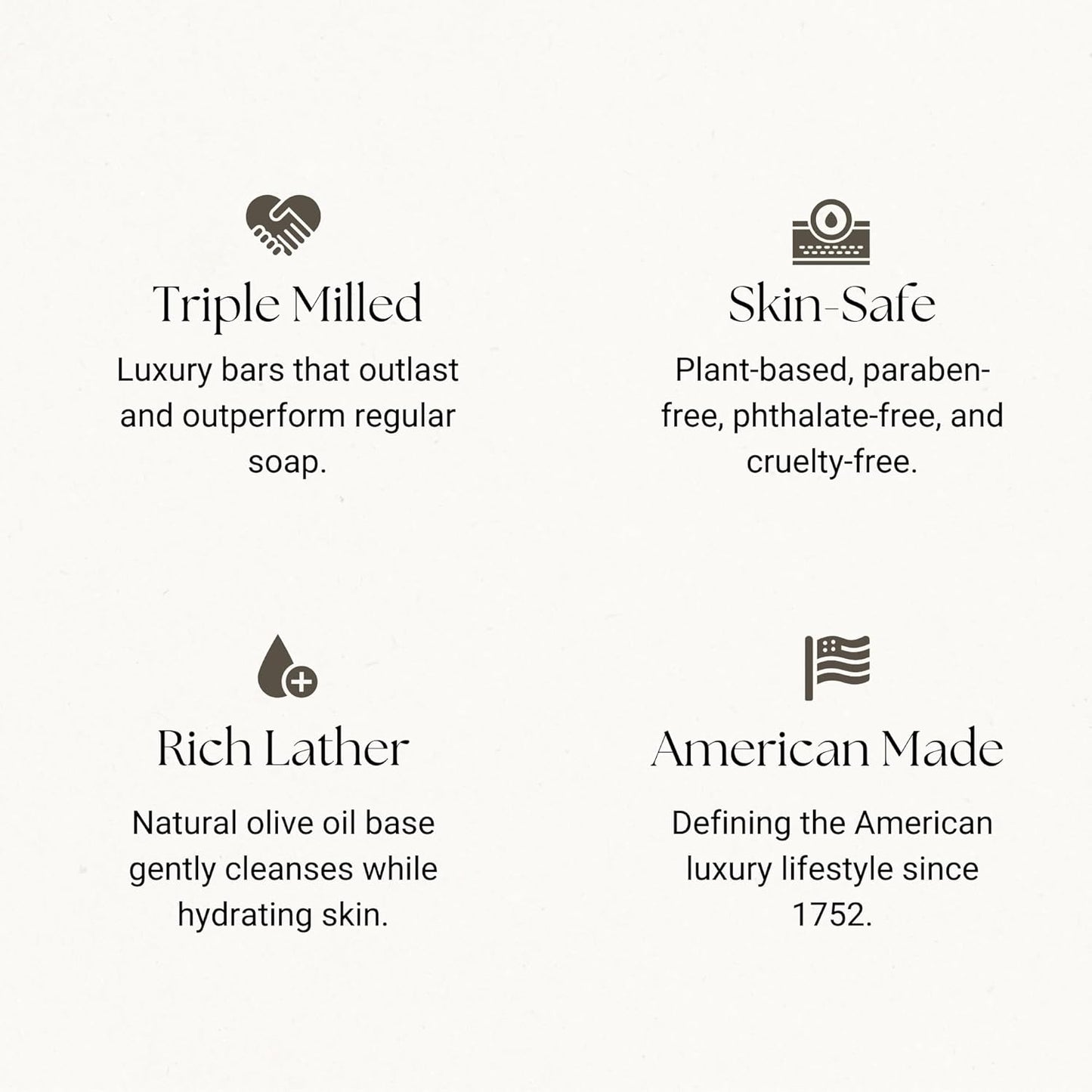 Caswell-Massey Castile Bar Soap, Womens Body Wash, Hand Soap, and Face Wash, Moisturizing Natural Body Soap for Bath or Shower, Verbena, 3 Bar Gift Set