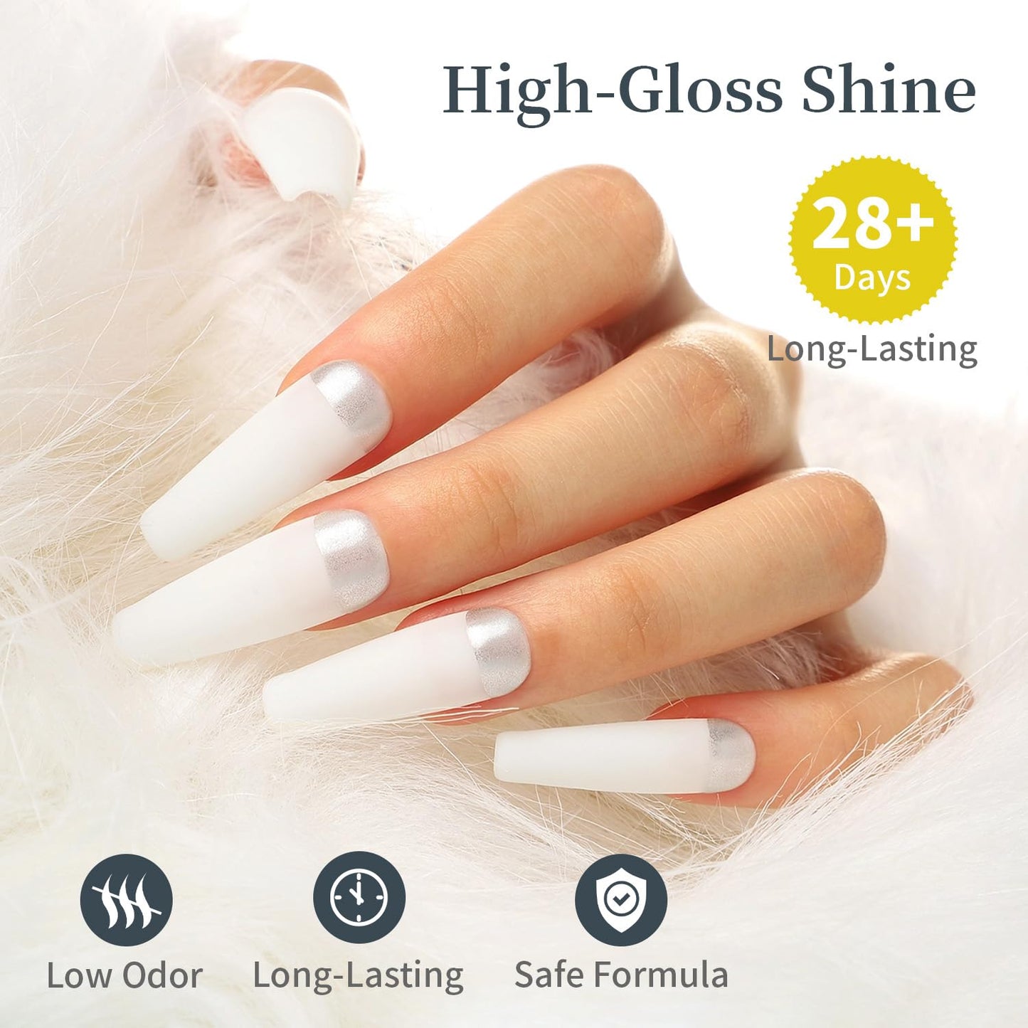 JODSONE 15ml White Gel Nail Polish Soak Off Led Gel Polish Nail Art Manicure Salon Diy Home For Girl