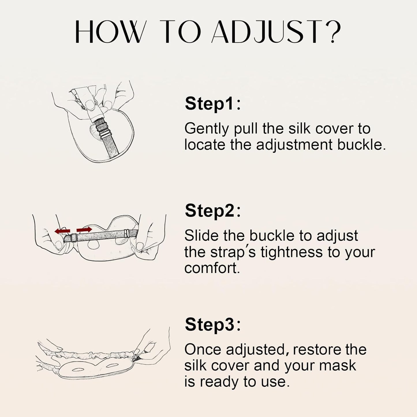 ZIMASILK Adjustable 22 Momme 100% Pure Mulberry Silk Sleep Mask, 3D Contoured Cup Eye Mask for Sleeping, Super Soft Breathable Blindfold, Perfectly Blocks Light for Sleeping. (Plum Wine)