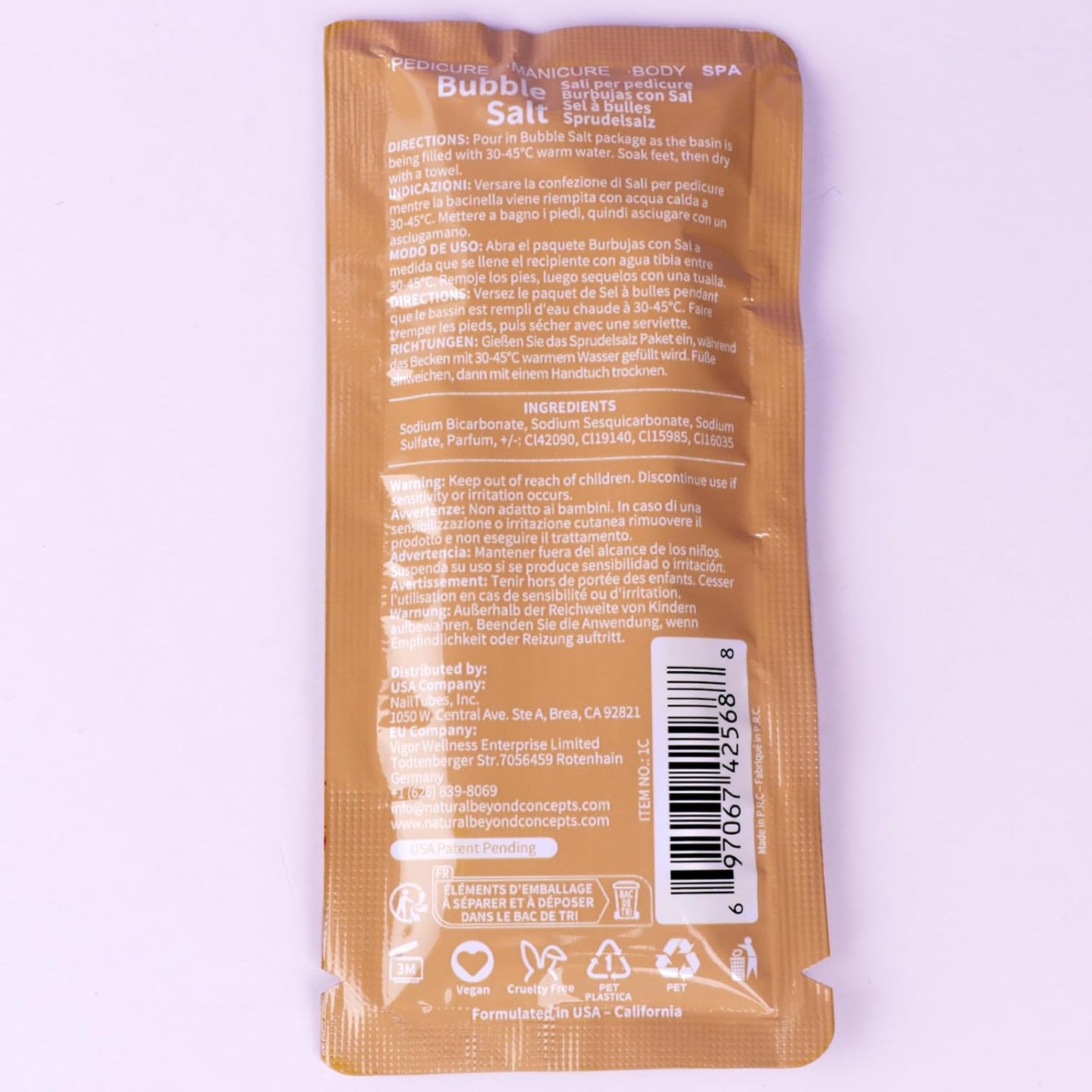 Pedicure Kit Foot Soak Set: Bubble Salt, Sugar Scrub, Massage Mask, Massage Lotion in a Box, 4 Step Foot Spa Kit for Dry Feet,Tired Feet（3 Set Pearl)