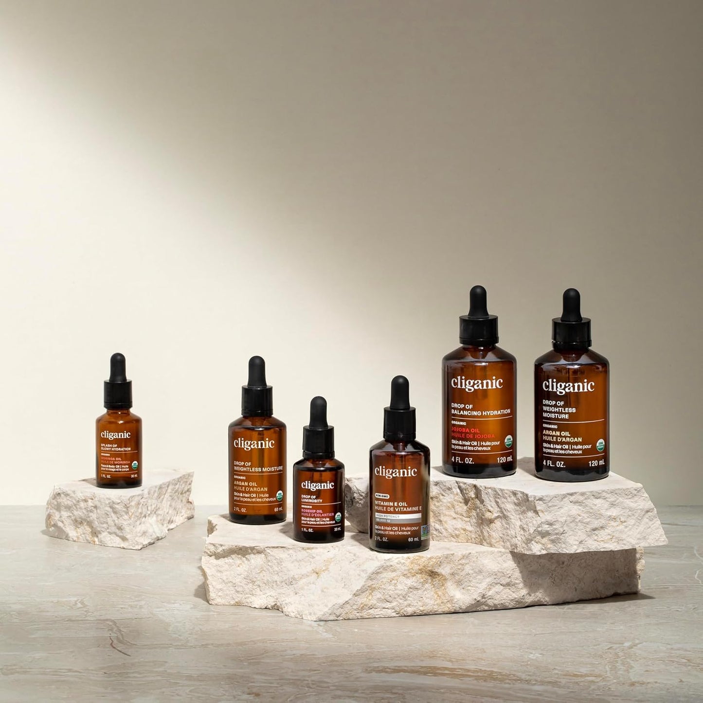 Cliganic Pure Vitamin E Oil for Skin, Scars, Hair & Face - 120,000 IU, Non-GMO Verified | Natural D-Alpha Tocopherol