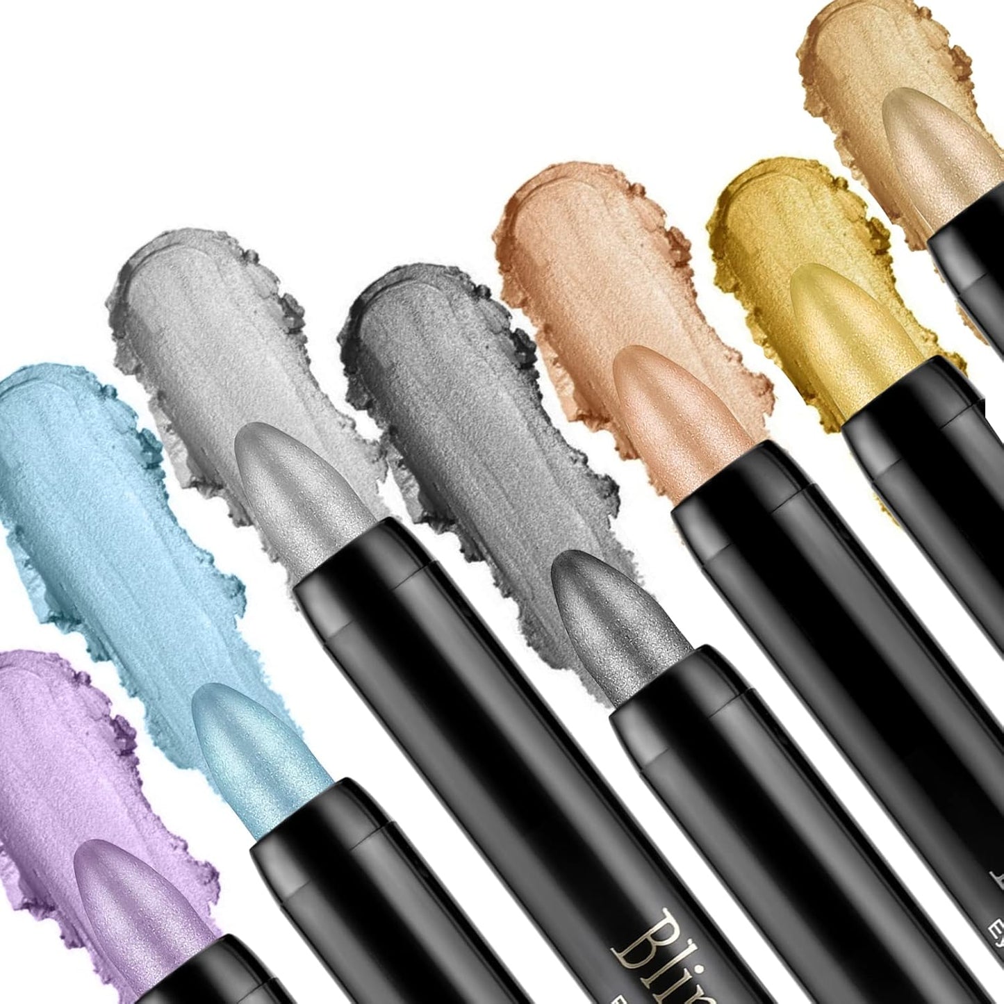 Boobeen Waterproof Eyeshadow Stick - Shimmer Cream Eyeshadow Pen for Easy Glitter Eye Makeup