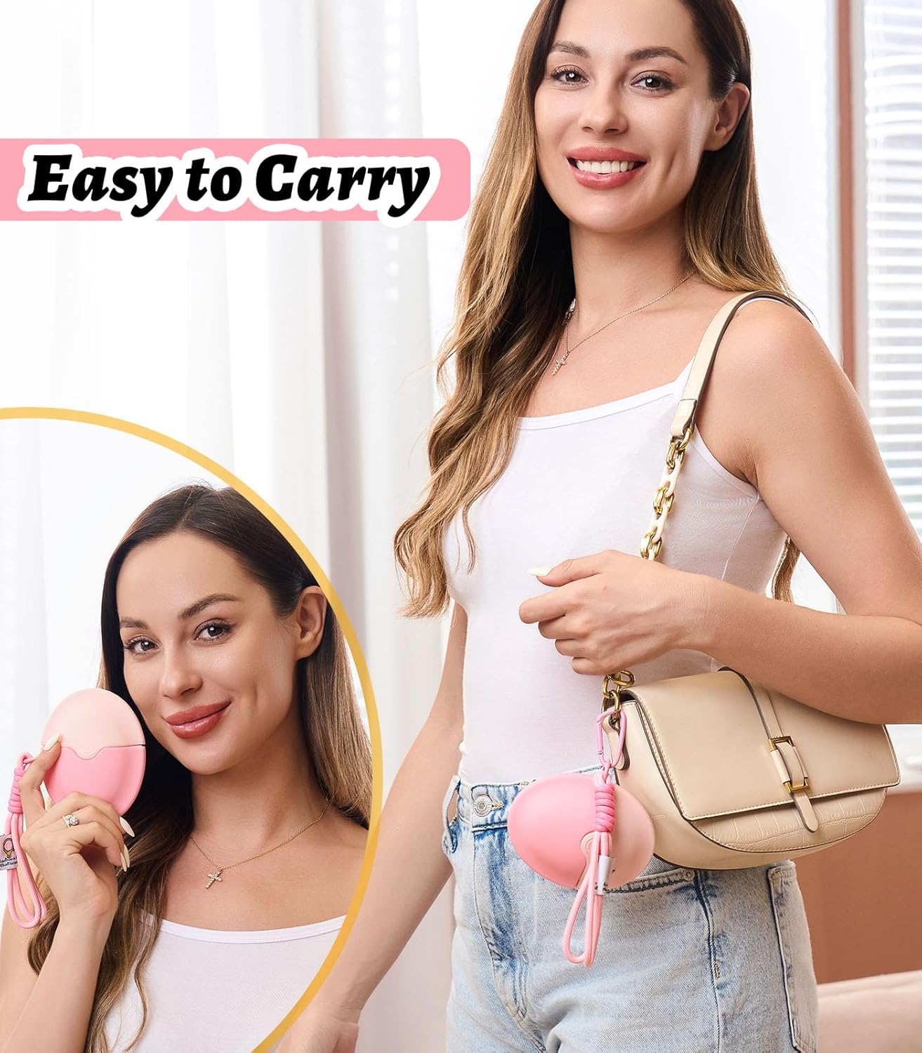 Sunscreen Applicator for Kids & Families with Roller Ball & Soft Sponge - Refillable, Spill-Proof, Travel Size (1.85 oz) - Easy Sunscreen Roll-On for Children, No Mess Baby Sun Lotion Brush