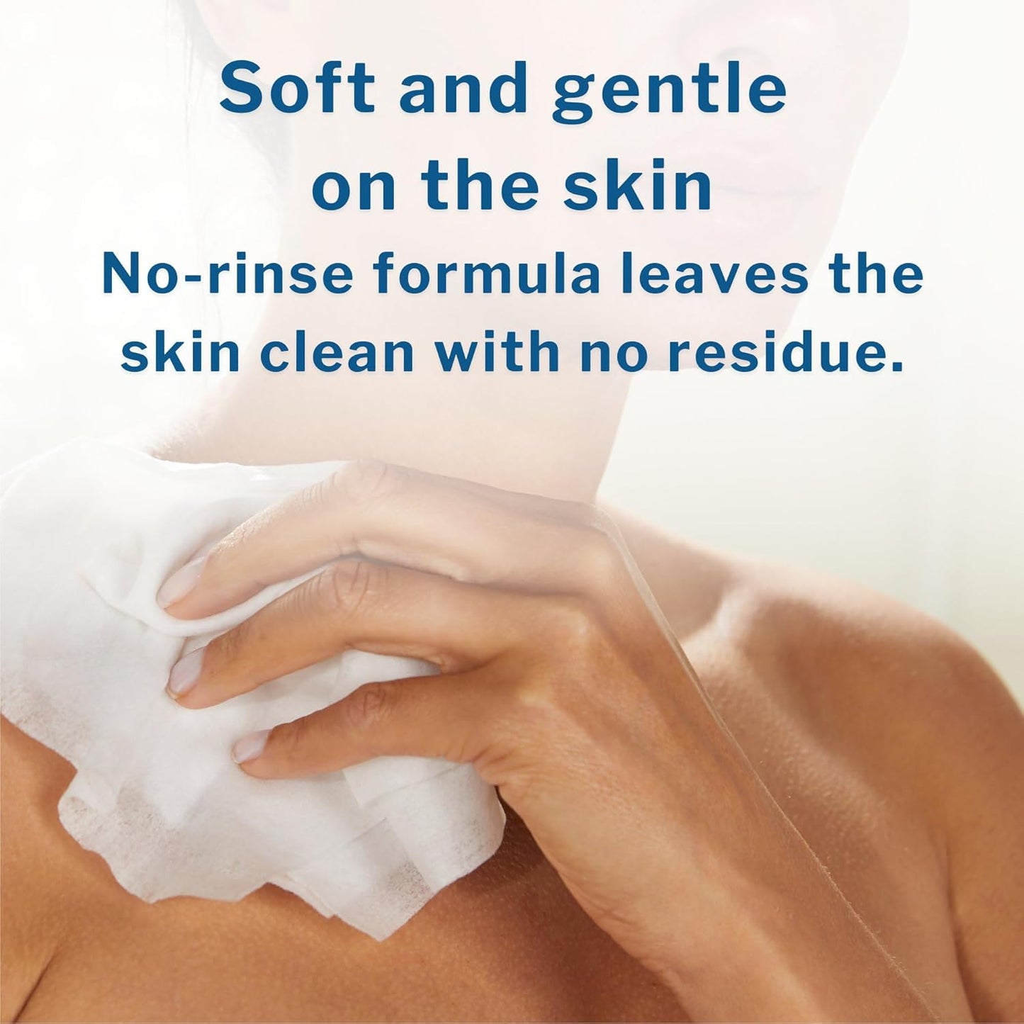 McKesson Washcloth Wipes for Adults, Unscented (3 Pack, 144 Washcloths) Disposable Wash Cloths for Body - Fragrance-Free No-Rinse Formula - Good for Incontinence and Elderly - 48 Wipes Per Pack