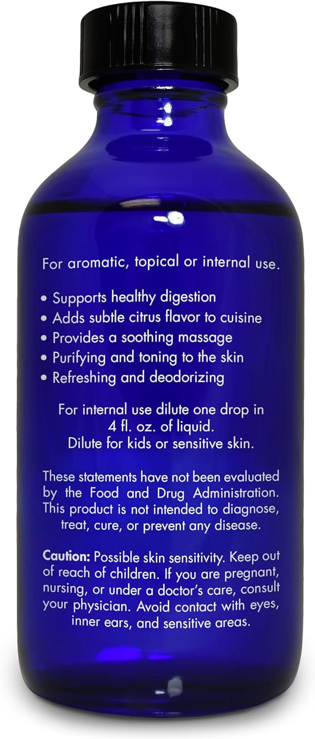 Lemongrass Essential Oil, Food Grade, Edible – 100% Pure, Lemongrass Oil,by Zongle Therapeutics, 4 OZ