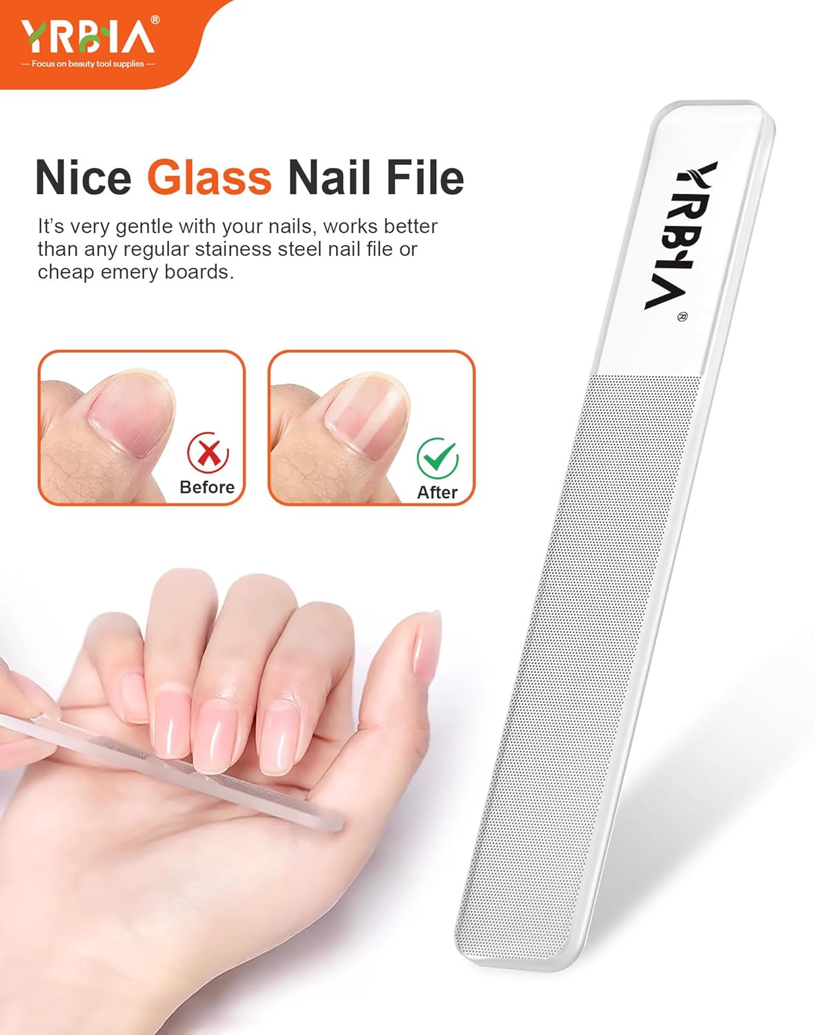 Nail Clippers with Glass Nail File, YRBIA Ultra Sharp Nail Clipper Set, Professional Fingernail & Toenail Clippers Nail Cutter for Men and Women (Black)