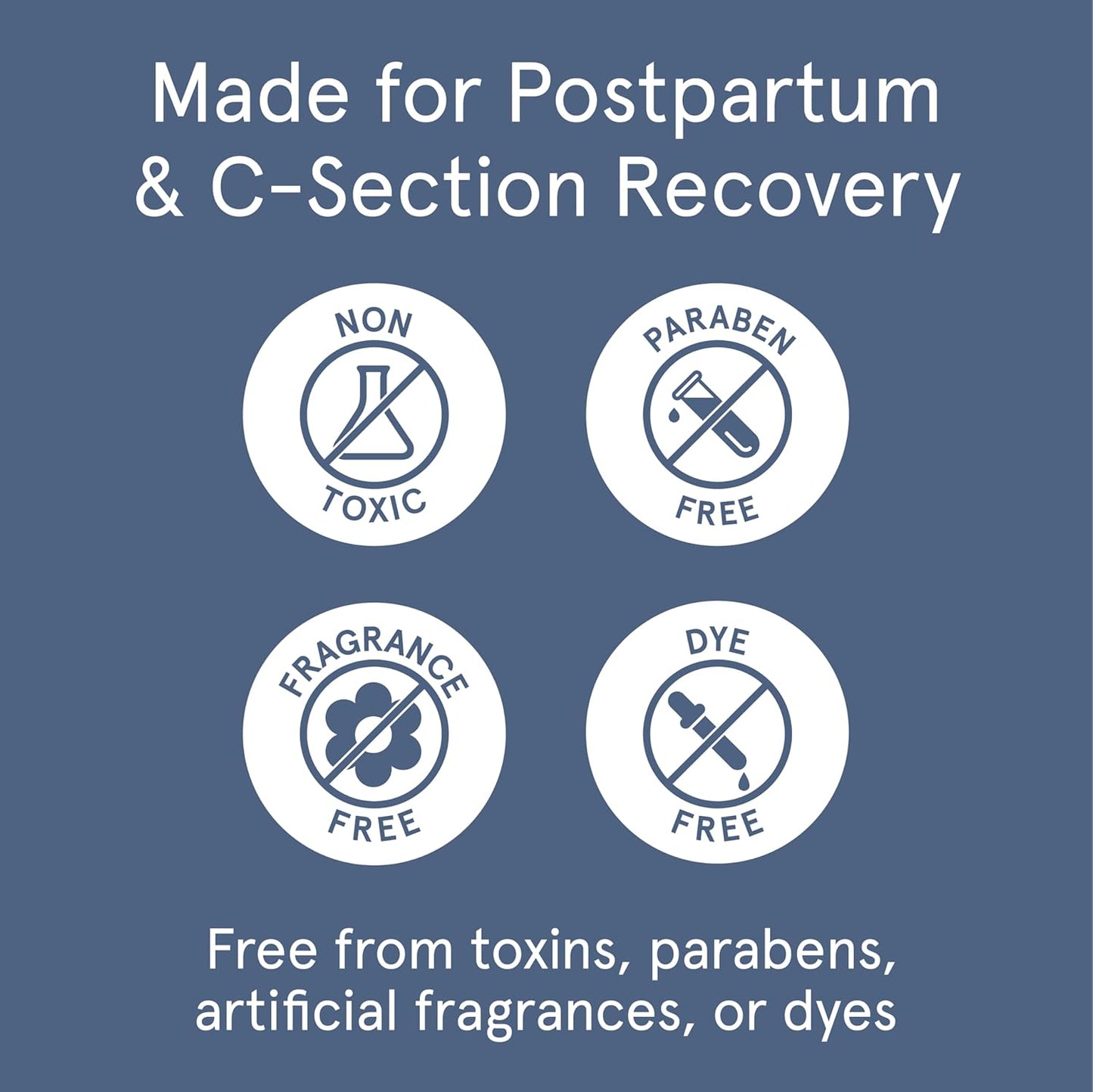 LOLA Organic Cotton Postpartum Pads - 32 Count, Ultra Absorbent and Extra Long Pads, Overnight and Full Coverage, Adult Incontinence Pad for Women, Postpartum Essentials