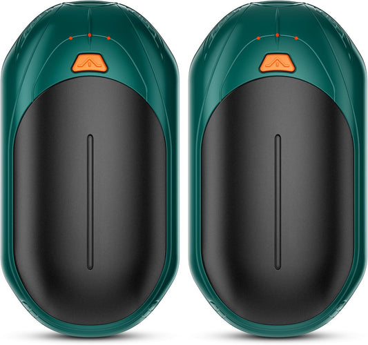 AI Hand Warmers Rechargeable 2 Pack, AI Smart Chips Electric Hand Warmers, 20Hrs Long Safe Heat, Portable Pocket Heater, Gifts for Christmas, Outdoor, Hunting, Golf, Camping Accessories