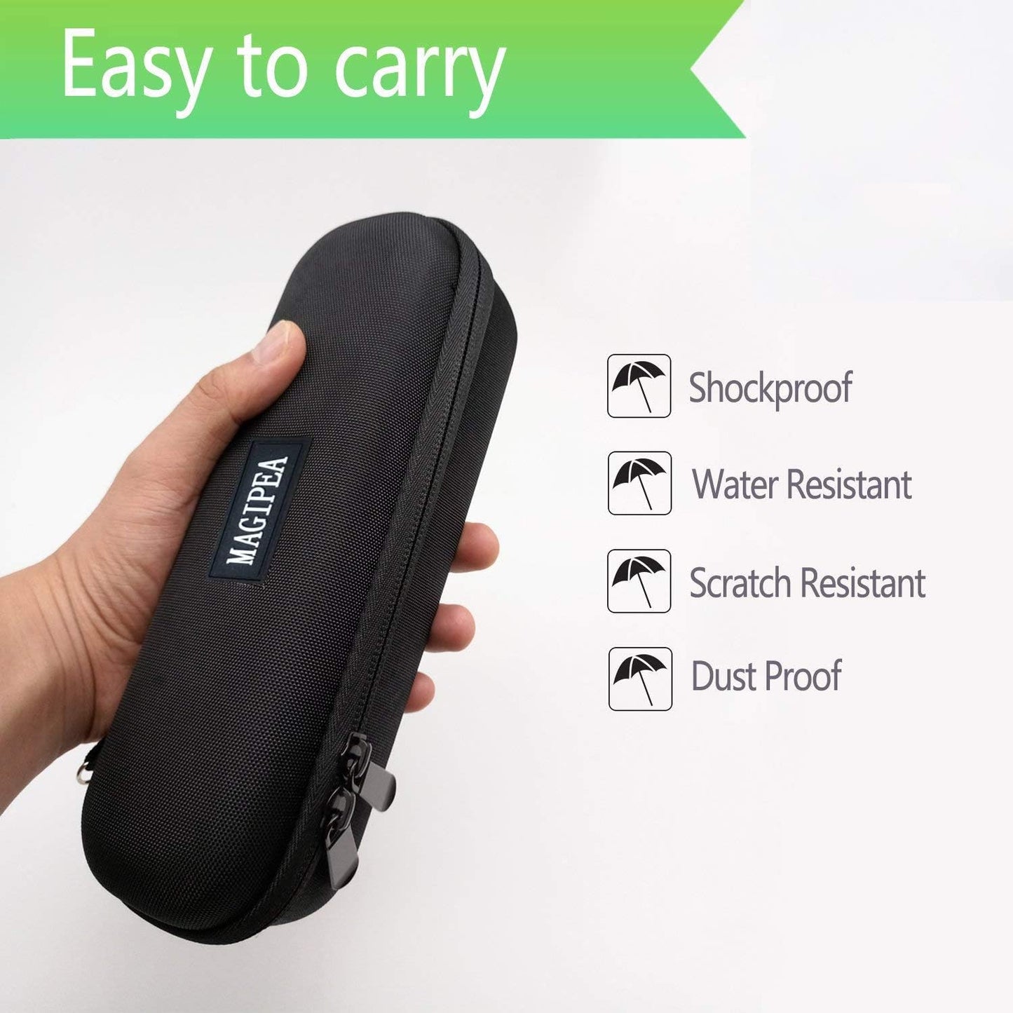 Oral B Toothbrush Hard Travel Case Carrying Bag, Fits for Oral-B Pro 1000, 2000, 3000, 3500, 1500 Electric Toothbrush, Mesh Pocket for Accessories and Soft Lining Inside The Case for Protection