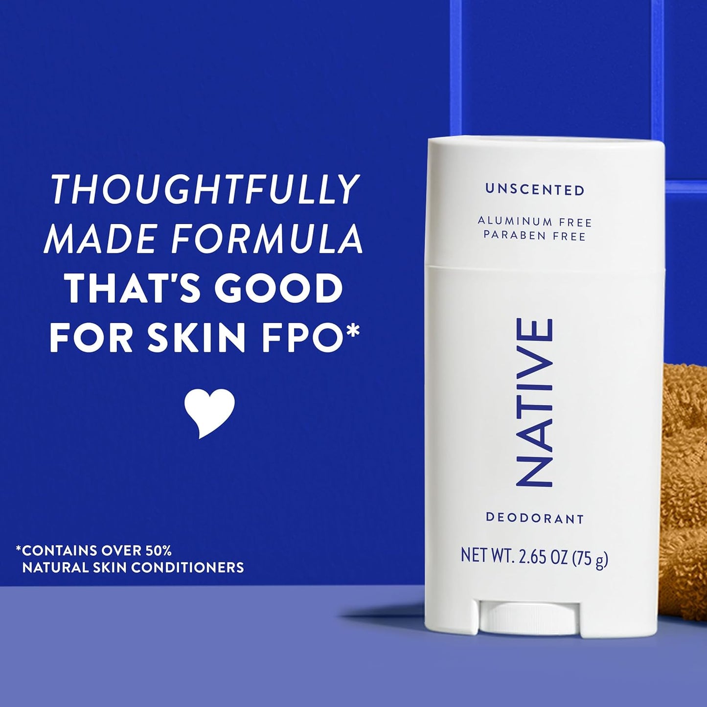 Native Deodorant Contains Naturally Derived Ingredients, 72 Hour Odor Control | Deodorant for Women and Men, Aluminum Free with Baking Soda, Coconut Oil and Shea Butter | Unscented