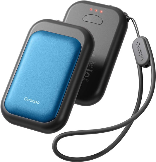 OCOOPA Magnetic Rechargeable Hand Warmers 2 Pack, Card-Style Electric AI Hand Warmers 5000mAh, Pocket Portable Hands Heater, UL Certified, for Men Women, Hunting Essentials, UT4 Young