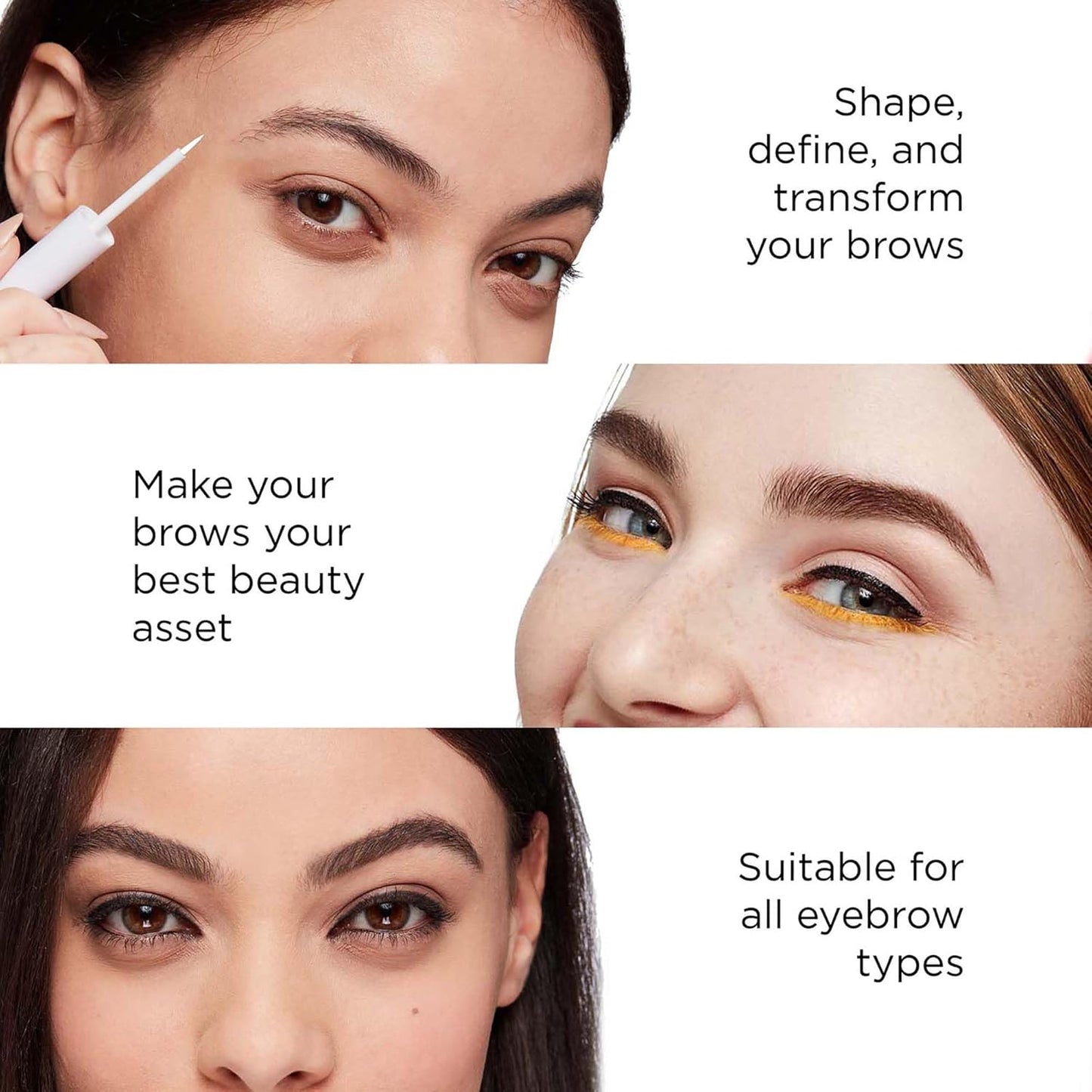 Arches and Halos Angled Bristle Tip Waterproof Brow Pen - Water Based and Smudge Proof Eyebrow Pencil - Extended Wear - Sunny Blonde - 0.051 oz