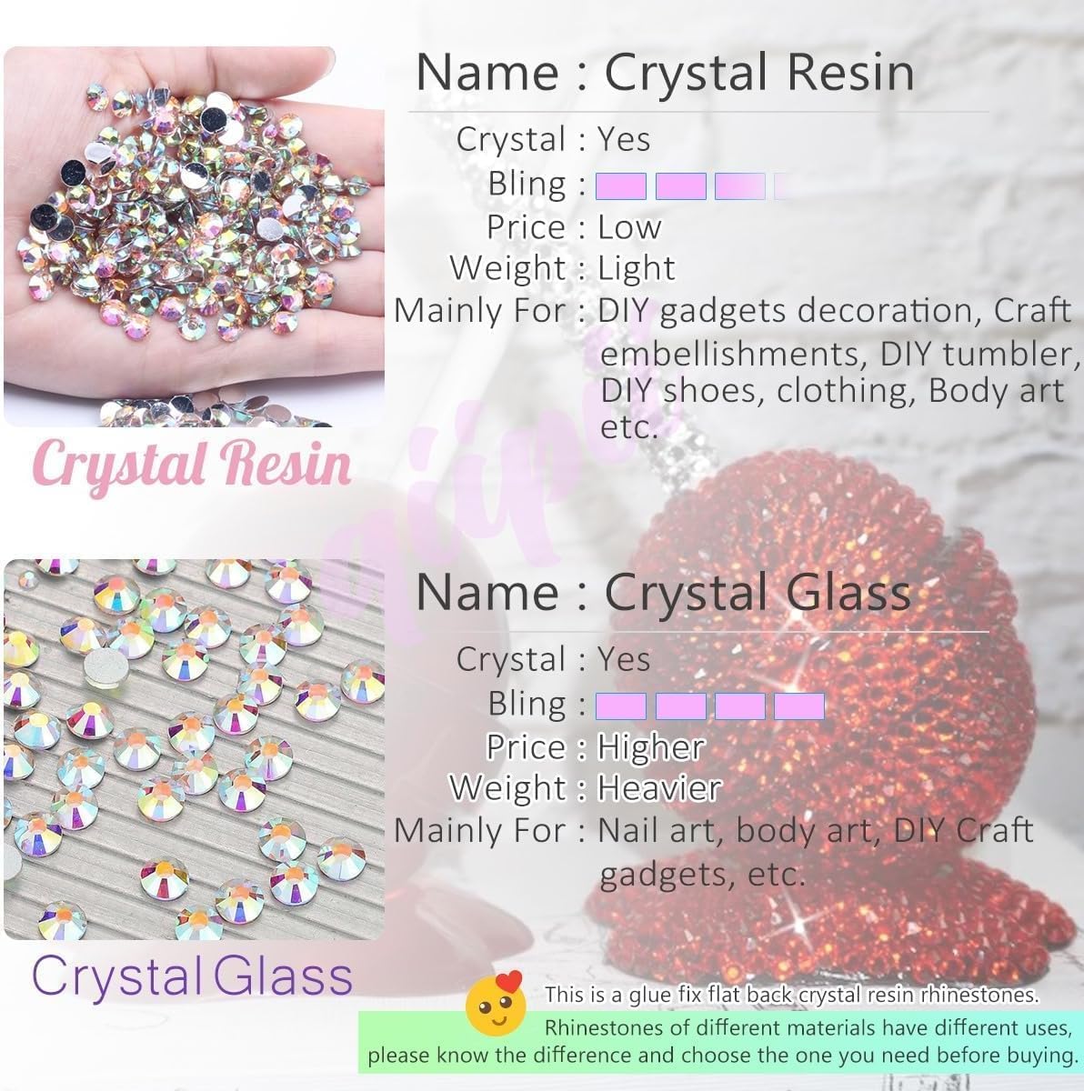 Champagne Crystal Resin Rhinestones for Crafting 3mm 4mm 5mm Golden Flatback Stones Diamonds Crystals Gems Charms for Nails Face Eyes Makeup Body Tumblers Bottles Mugs DIY Crafts Clothes Shoes