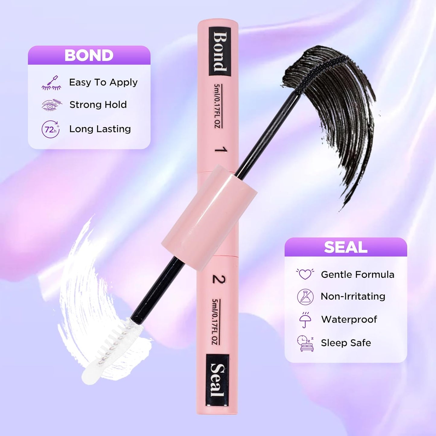 Lash Extension Kit DIY Lash Clusters Kit Eyelash Extensions Individual Lashes Extensions with (Lash Bond,Tweezers,280Pcs, Dress+Flowers,10-16)