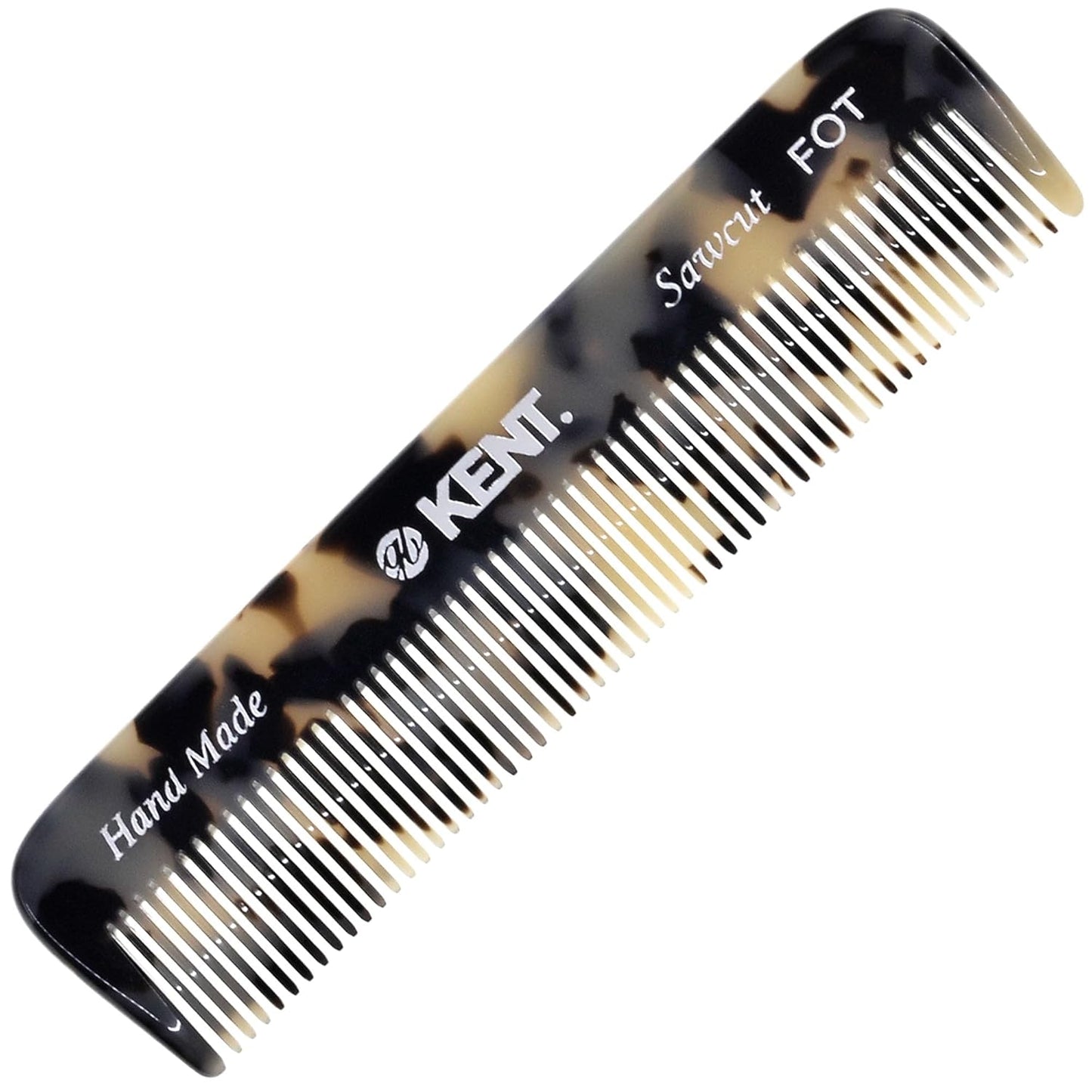 Kent FOT TW Handmade Fine Tooth Comb, Pocket Travel Comb for Men's Styling, Mustache, Beard Care, and Fine or Thinning Hair