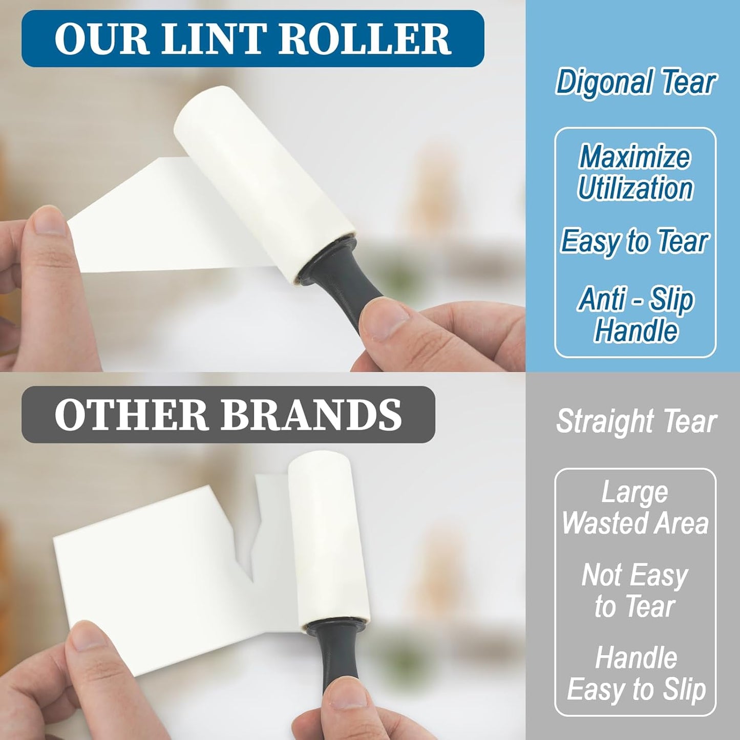 8Pcs Mini Lint Roller Travel Size, Mini Lint Roller for Purse, Portable Lint Rollers for Pet Clothes Travel Lint Bursh Rollers, Cat Hair Extra Sticky Clothes Removal Tool for Bags Furniture 5.9×1.1In