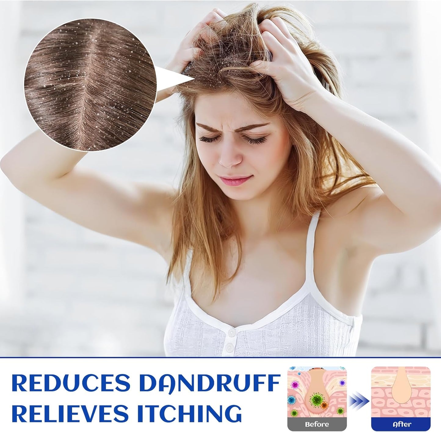 HIQILI Rosemary Oil for Hair Growth, Skin, Scalp, 100% Pure Natural, Add to Shampoo & Conditioner - 0.33 Fl Oz/10 ML