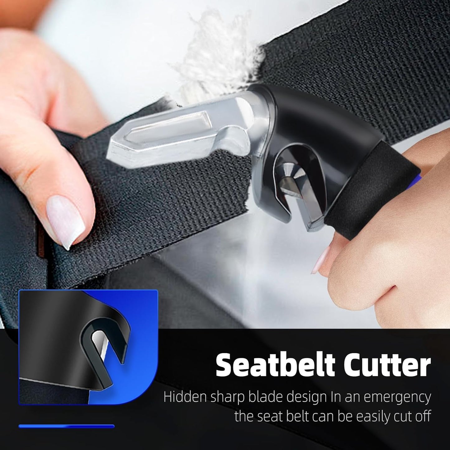 Car Handle Assist for Elderly Car Door Handle, Mobility Car Assist Transfer Support Handle, Multifunction Automotive Grab Handles, Aids for Disabled and Elderly（1Pack, Blue）