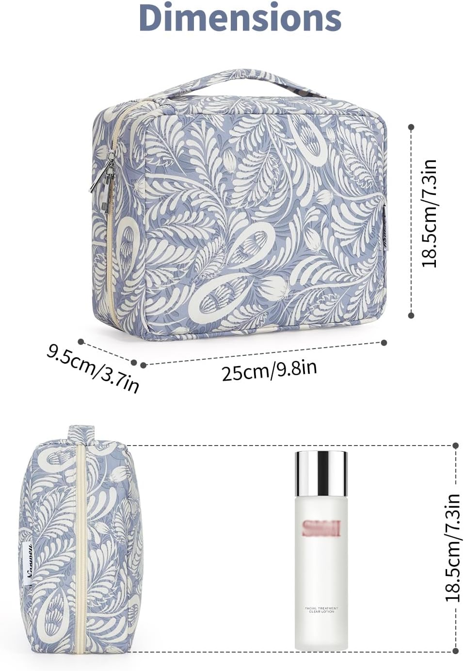 Narwey Small Hanging Travel Toiletry Bag for Women, Travel Bag for Toiletries, Makeup Bag Organizer Cosmetic Bags Make Up Bags for Girls