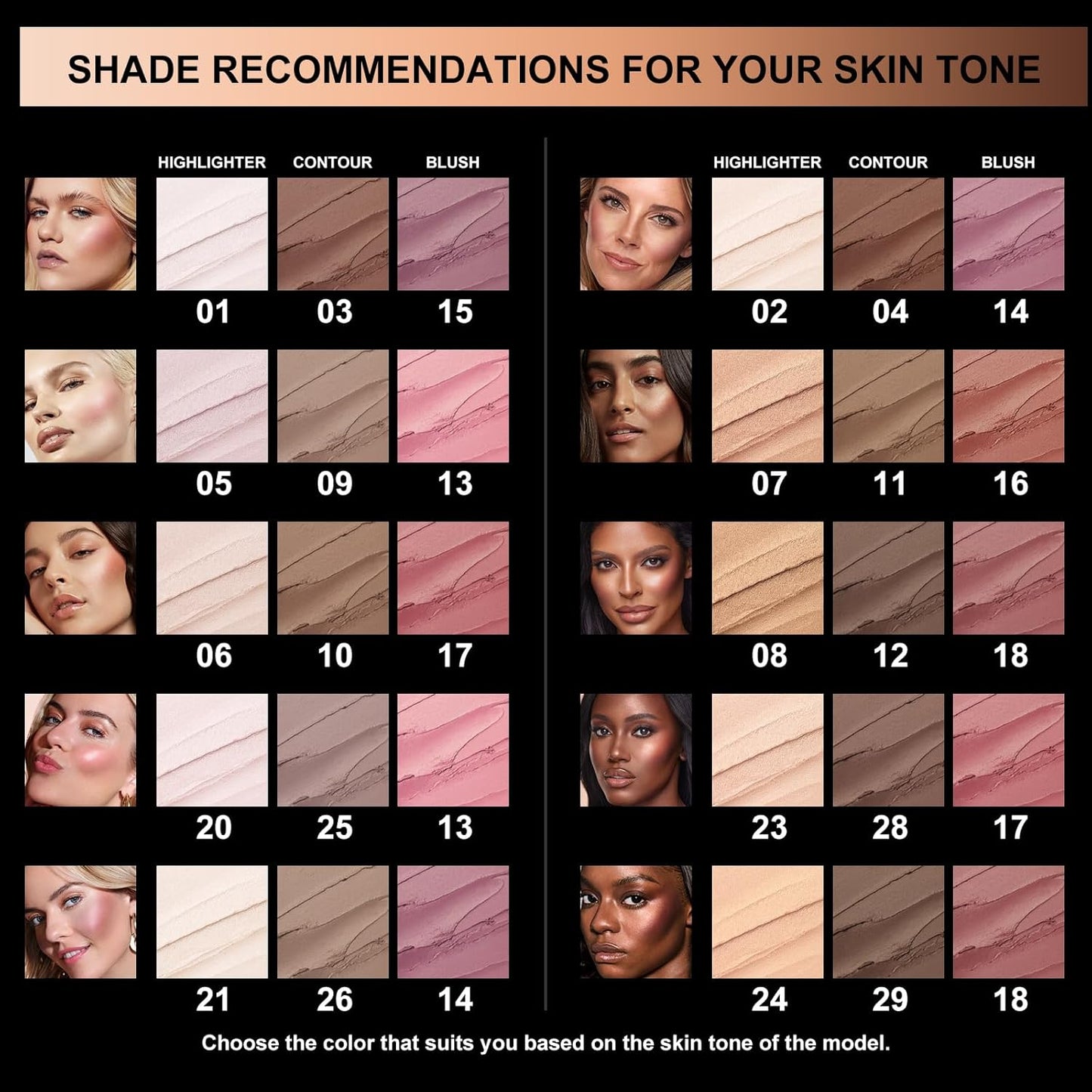 FOCALLURE 3 Pcs Cream Contour Sticks,Shades with Highlighter & Bronzer & Blush,Non-greasy Long-wear Face Contouring Pen,Easy to Sculpt the Face and Create a Lightweight Finishing Makeup,FAIR-LIGHT