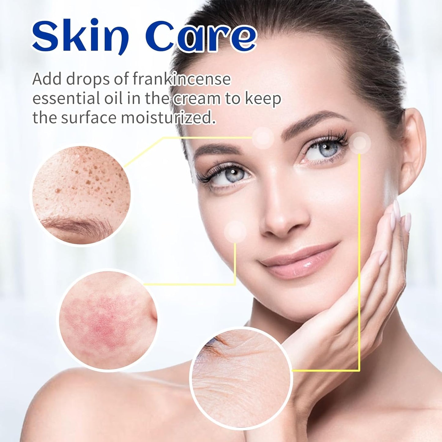 HIQILI 0.33 Fl Oz Frankincense Essential Oil, Relaxing, Skin Care, Camp Atmosphere Creation, Can be Added to Body Lotions, Creams, Aromatherapy Use - 10ml