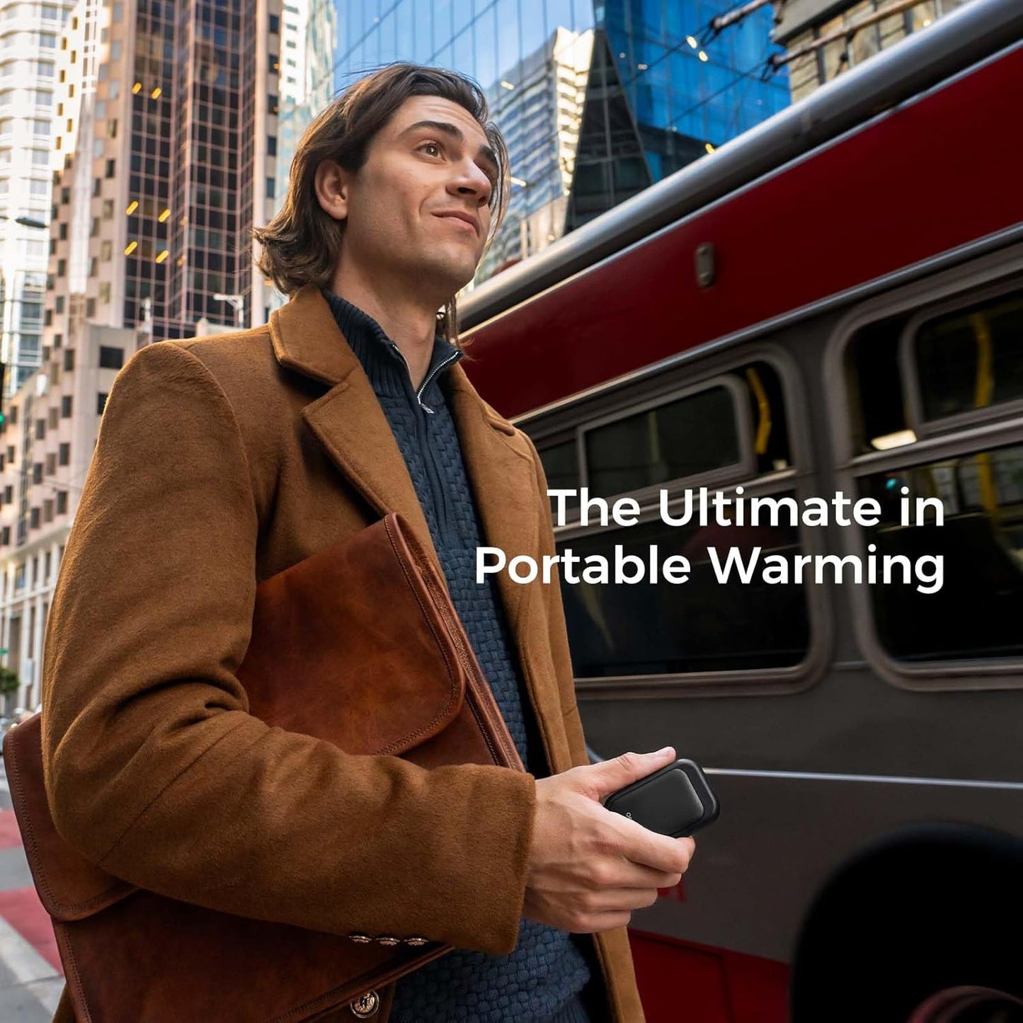 OCOOPA Magnetic Rechargeable Hand Warmers 2 Pack, Card-Style Electric AI Hand Warmers 5000mAh, Pocket Portable Hands Heater, UL Certified, for Men Women, Hunting Essentials, UT4 Young