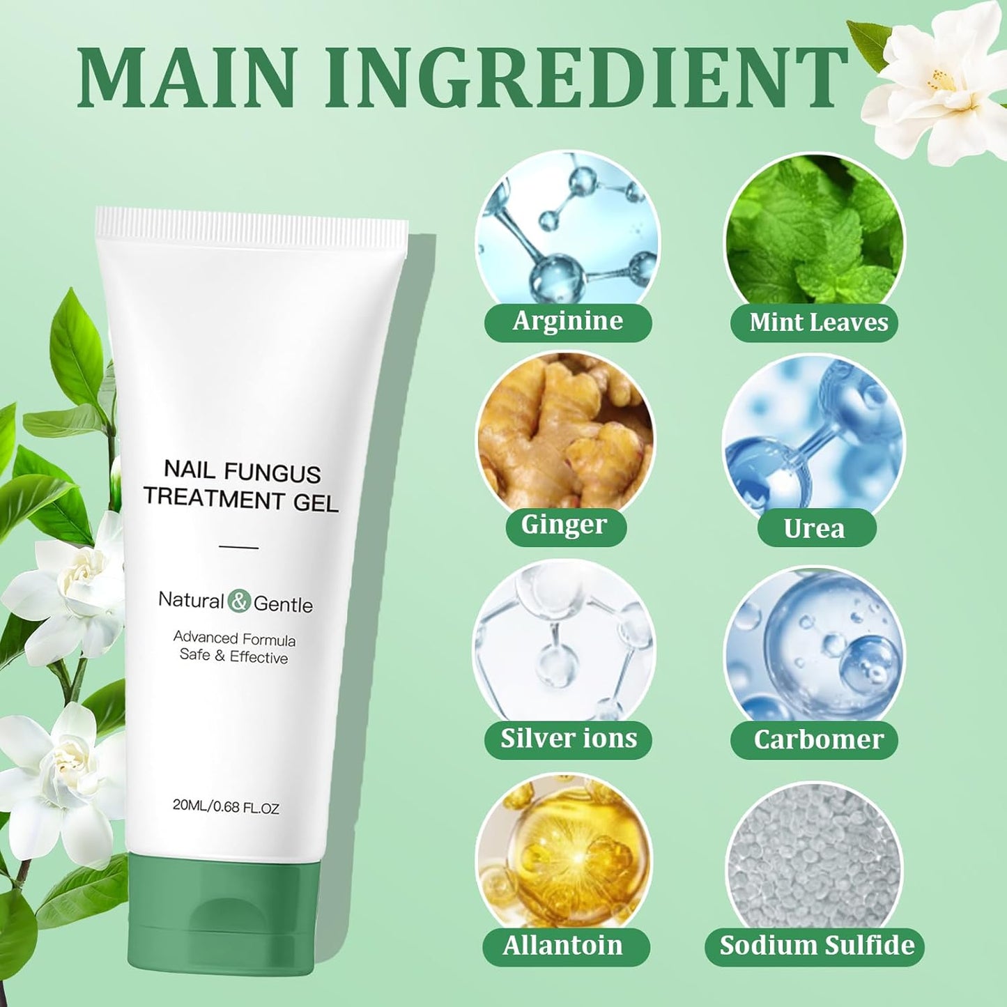 Nutraboost Nail Treatment Gel, Nail Growth Serum for Repair & Strengthener, Multi-Purpose Nail Repair Serum (2)