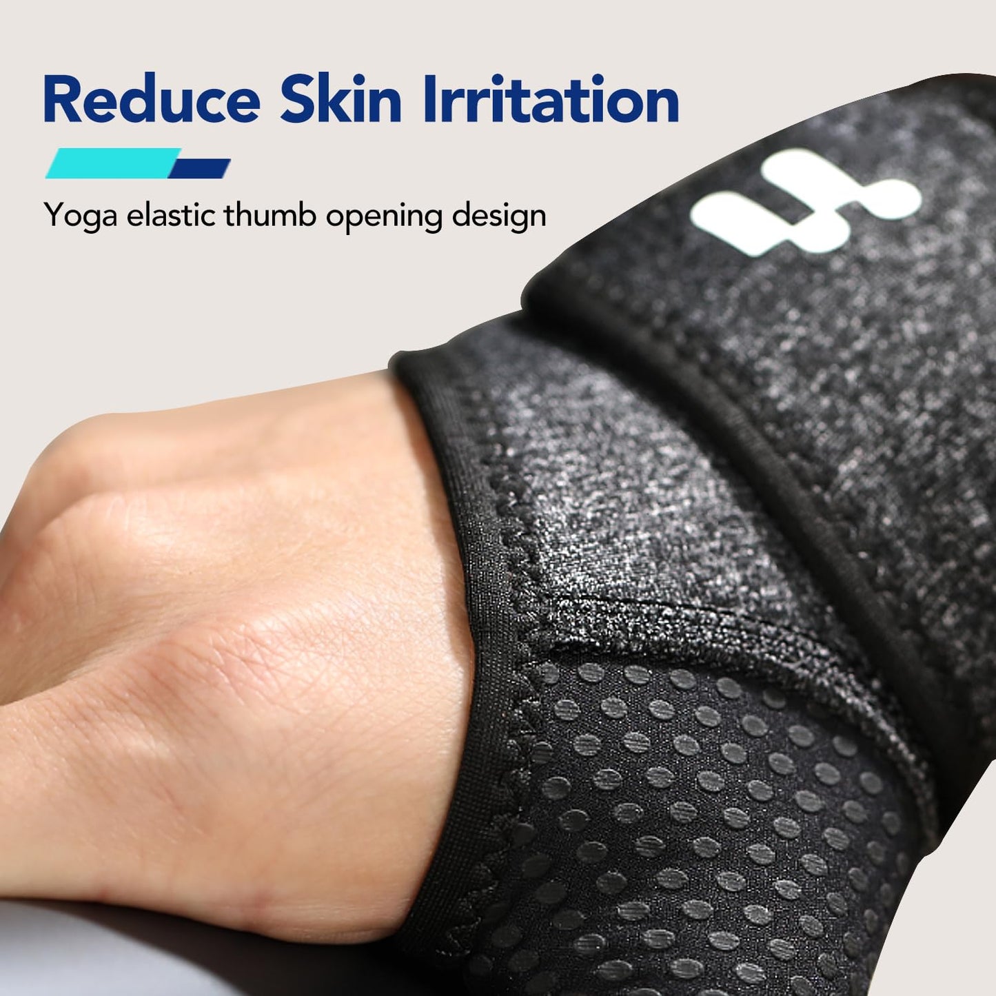 Wrist Brace with Soft Thumb Opening for Mild Carpal Tunnel Tendonitis Arthritis Sprains (Not for Thumb), Compression Hand Brace for Women Men, Wrist Support Strap for Sports Work Typing Sleeping