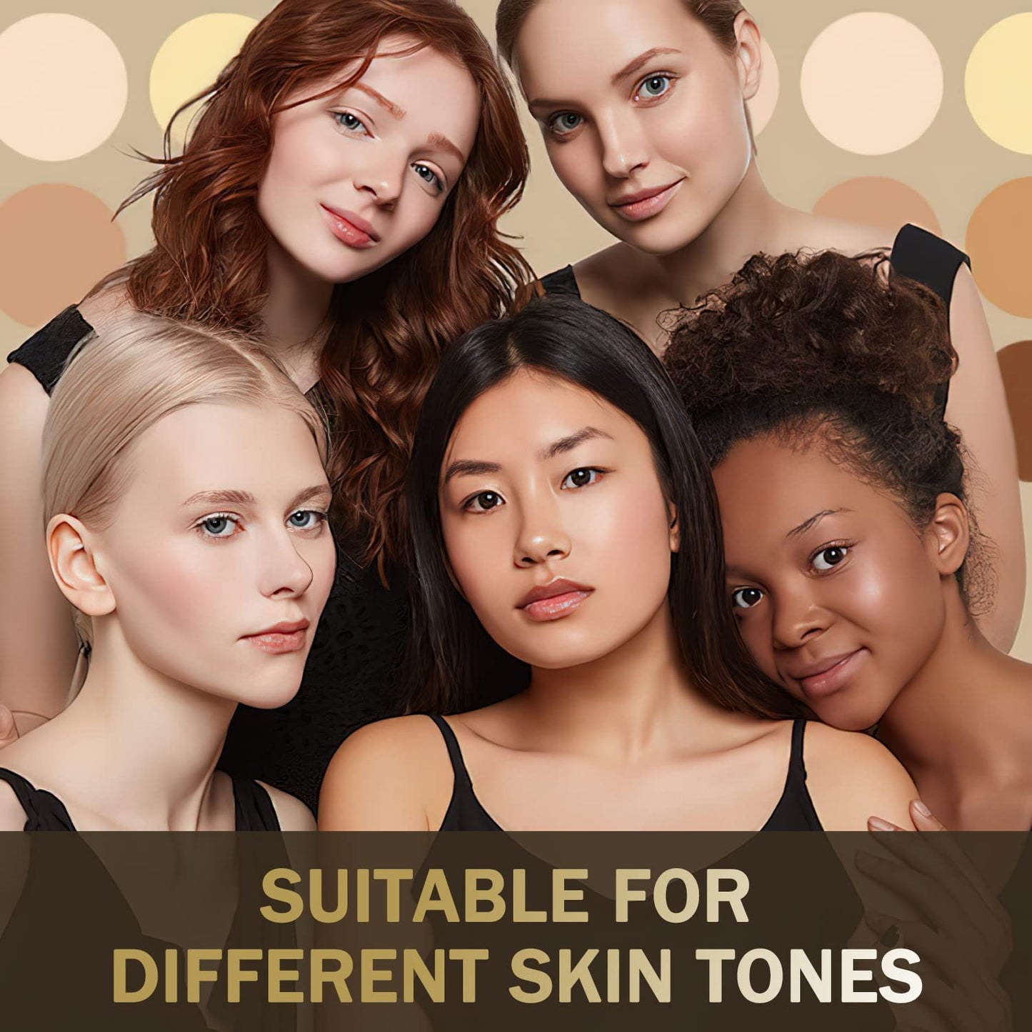 LAVONE Eyebrow Stamp Pencil Kit - Waterproof Eyebrow Pencil, Eyeliner, Pomade, Dual-ended Brush - Medium Ash Brown