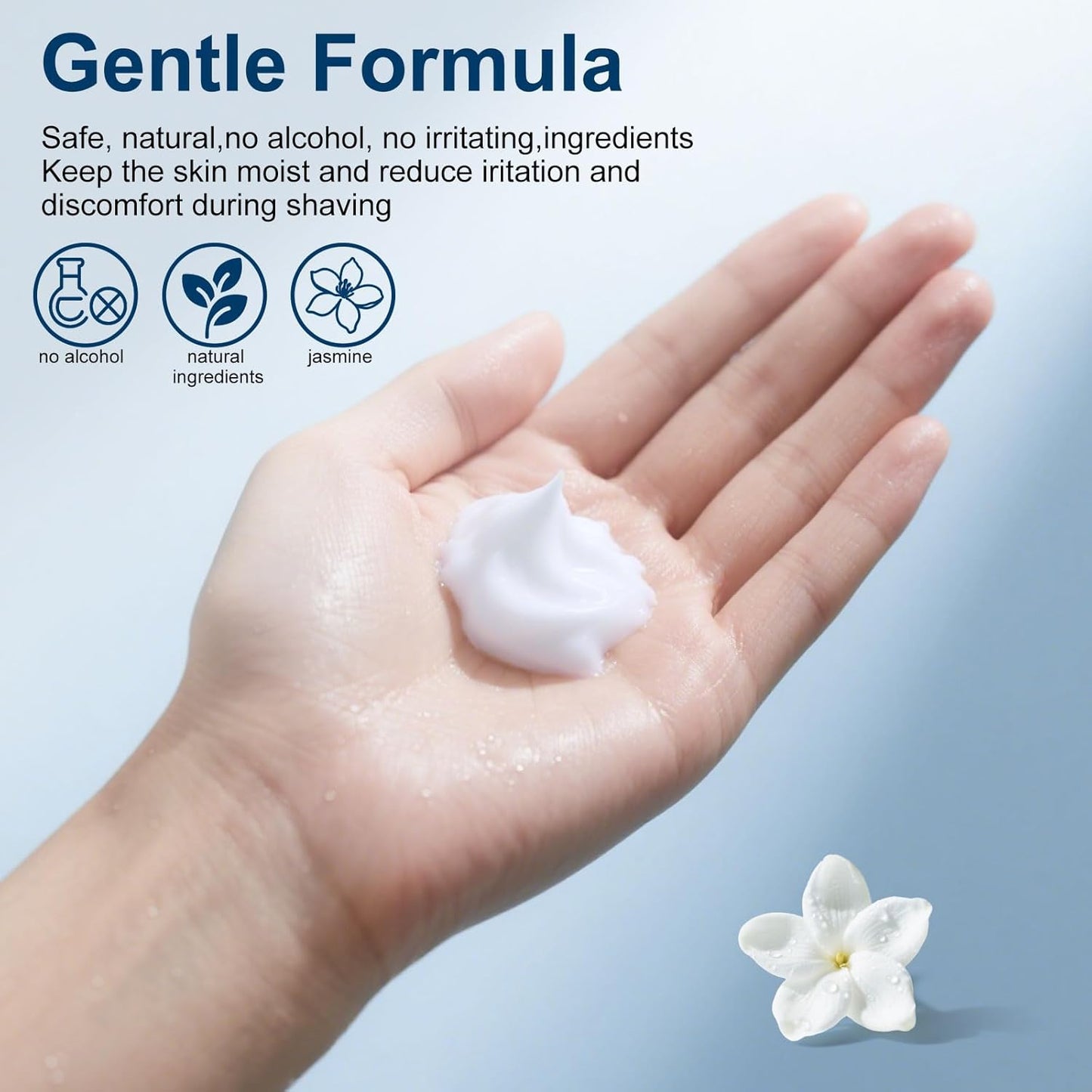 Shaving Cream Bulk Travel,8ml/0.28 oz Travel Shave Cream Disposable Shaving Cream in Bulk for Hotel Homeless （Jasmine，pack of 30)