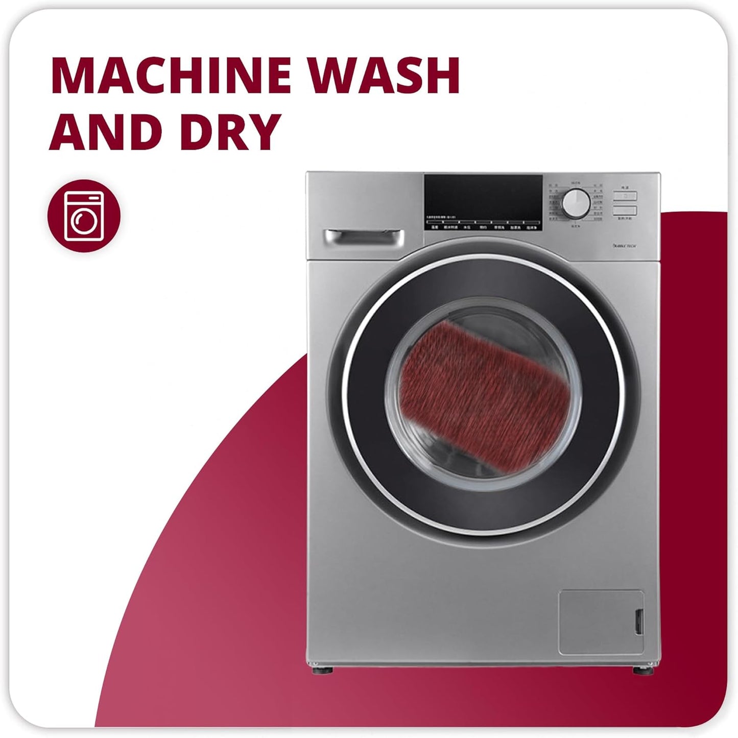 Bath Mat,Ultra Thin Bathroom Rugs,Rubber Bath Mats for Bathroom,No Slip Bath Rugs,Quick Dry,Machine Washable,Low Pile,Absorbent,Shower Outside,Sink,Home Decor Accessories.Red,2'x3'(24x36inch)