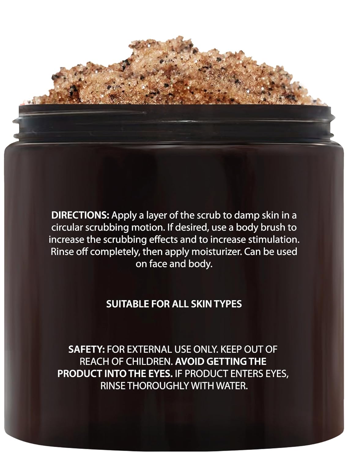Brooklyn Botany Arabica Coffee Body Scrub - Moisturizing and Exfoliating for Body, Face, Hand, Foot - Fights Stretch Marks, Fine Lines, Wrinkles - Great Gifts for Women & Men - 10 oz