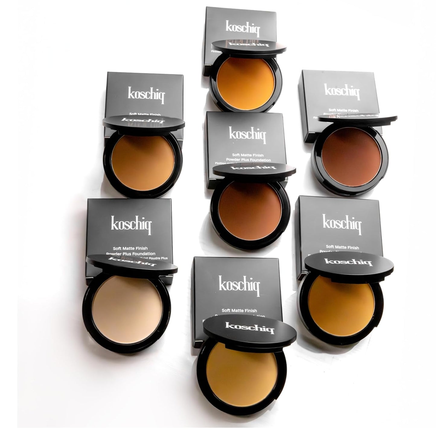 Koschiq Soft Matte Powder + Foundation – 2-in-1 Compact with Oil Control & Blurring Effect | 24hrs stay Longwear, Buildable Matte Finish | k-20. Fair with neutral undertones