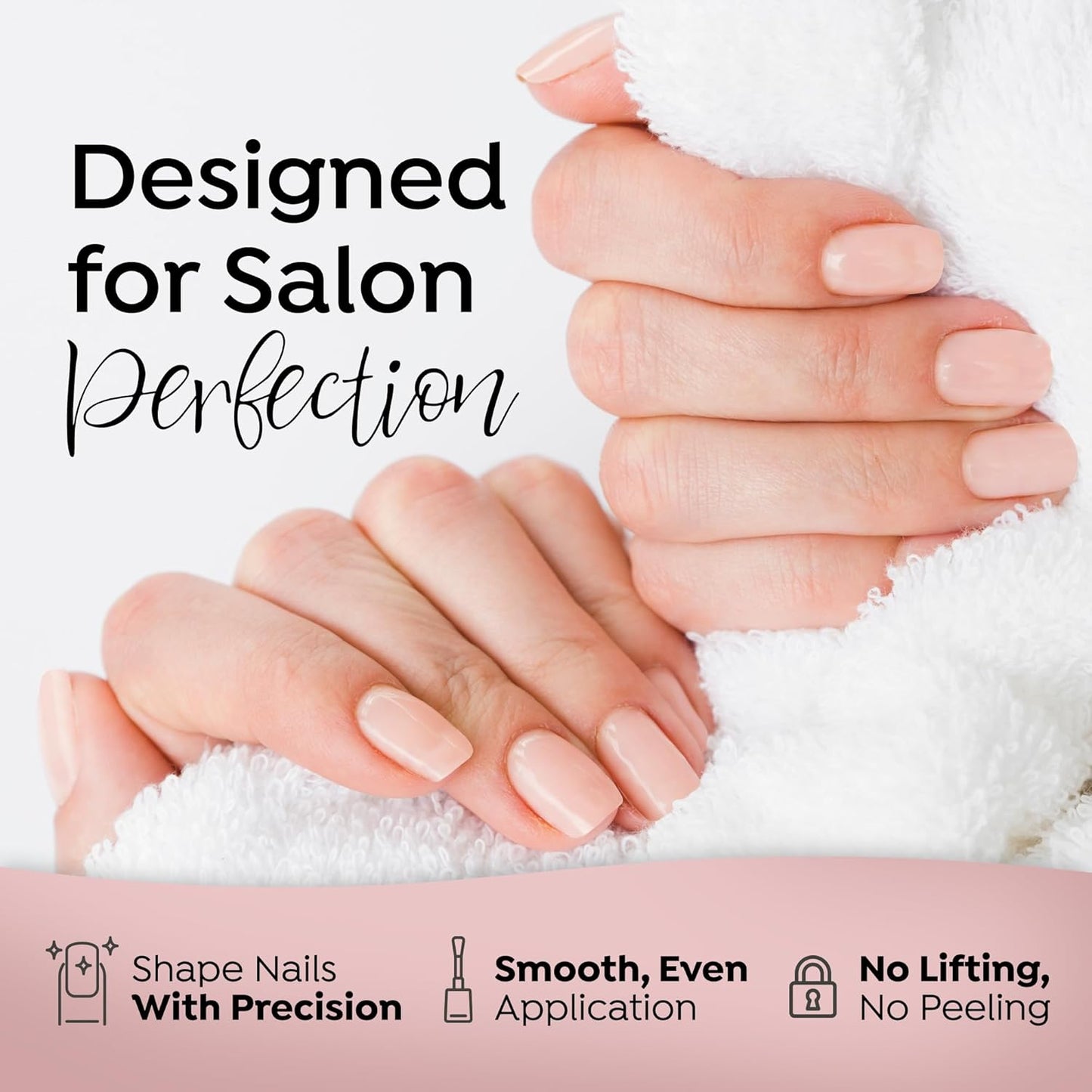 Tones Pro Acrylic Nail Powder, Cover Almond (Soft Nude Beige), (3.5 Fl Oz) - Long-Lasting & Non-Yellowing Polymer for Salon Quality Nail Extensions & 3D Art