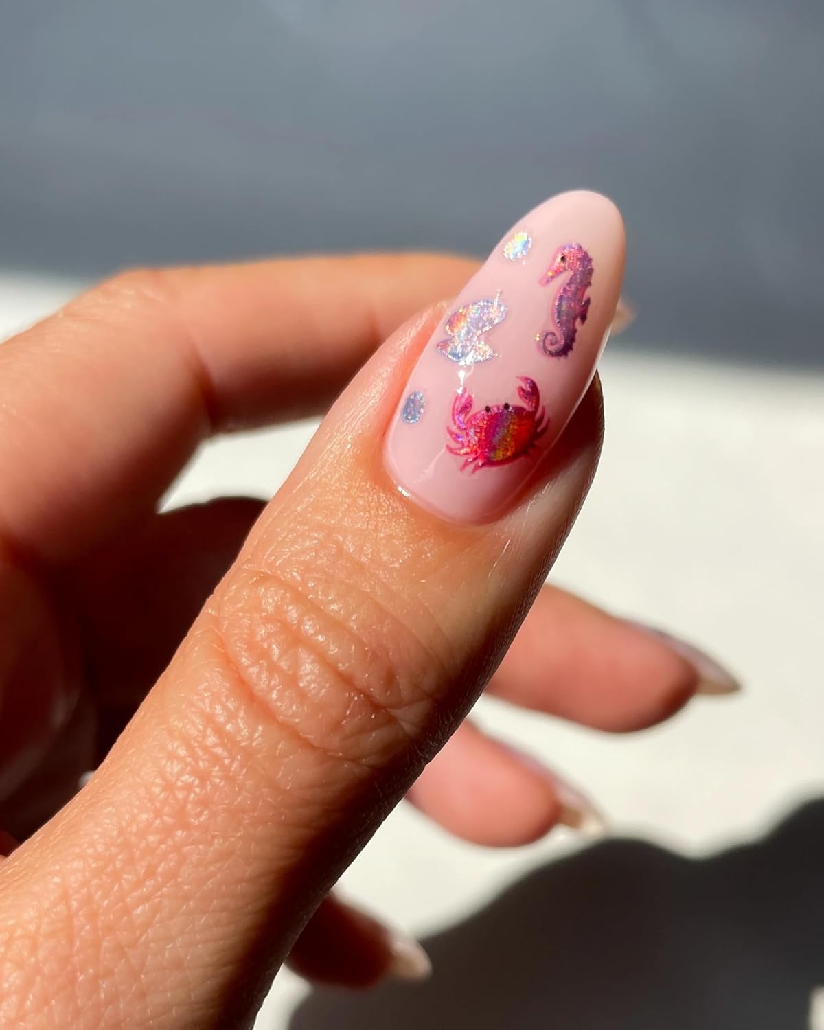 Angelfish Nail Stickers - Lightweight & Easy-to-Apply Nail Art with Trendy Designs - Durable & Long-Lasting Nail Stickers for Women, Ideal for DIY Manicures & Salon-Quality Nails