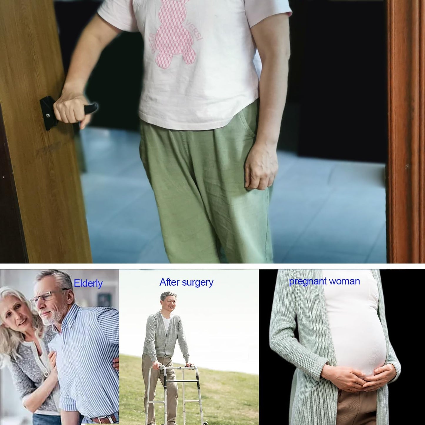 Flip Up Grab Bar Doorway Flip Assist Handle Flip A Grip Doorway Assist Handle Folding Door Assistant Support Grip Handle Elderly