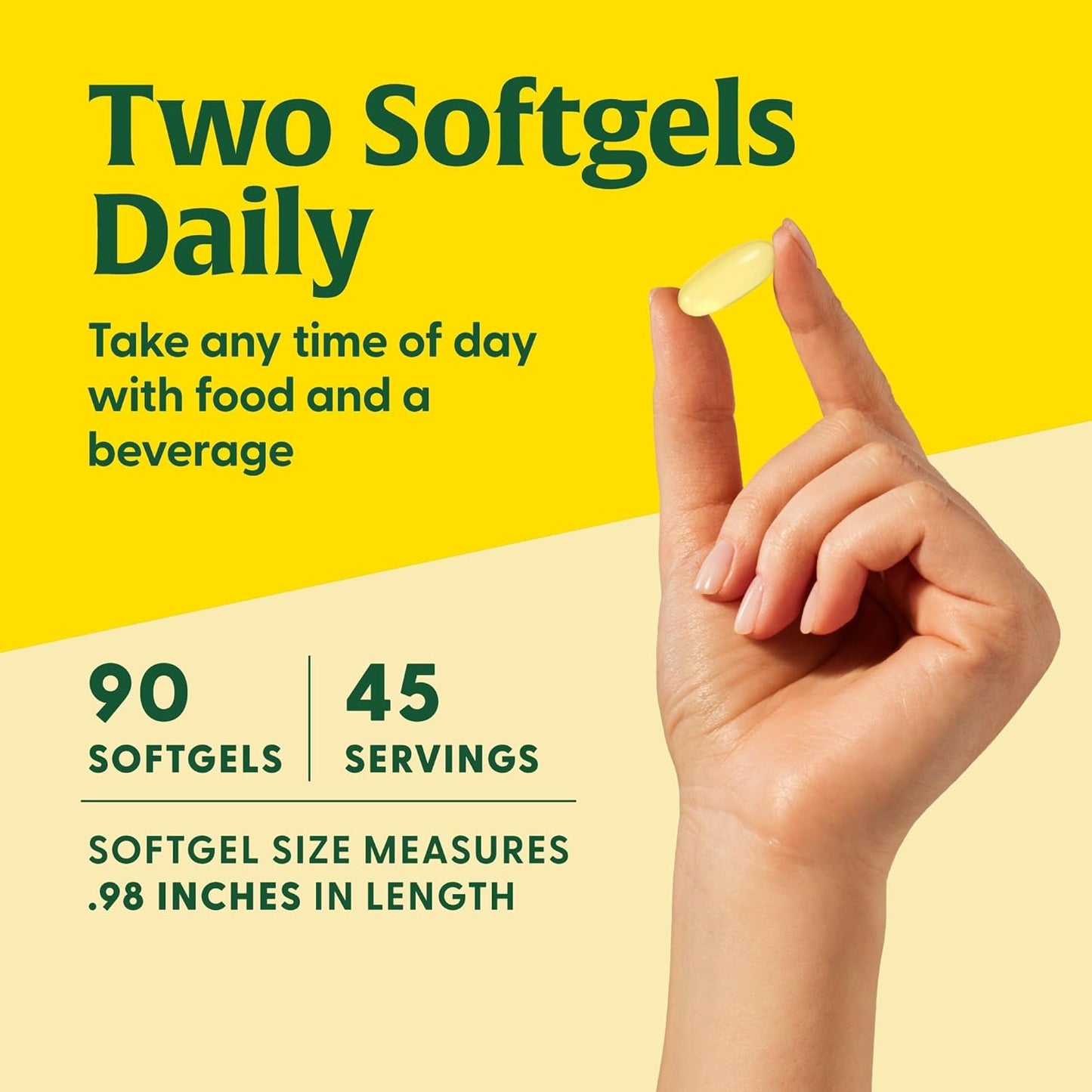 MegaFood 2000mg Fish Oil Omega 3 Supplements - Burp-Less & Lemon Oil Infused - Heart, Brain, Eye, Joint & Immune Support Supplement - 1200mg EPA & DHA Per Serving - 90 Softgels, 45 Servings