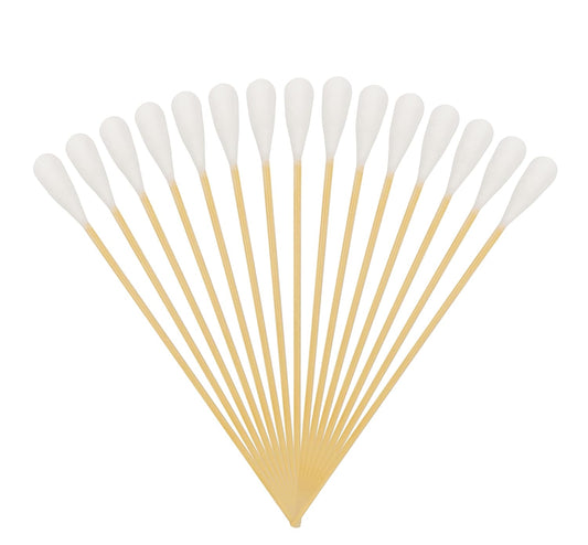 6 Inch Long Cotton Swabs (Large Size) 100pcs,Large Cotton Buds with Bamboo Handle for Pets, Gun Cleaning or Makeup