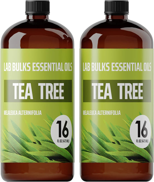Tea Tree Essential Oil 16 Ounce (2 Pack) – Aromatherapy Tea Tree Oil Bulk for Diffuser, Soap Making, Home, Candles