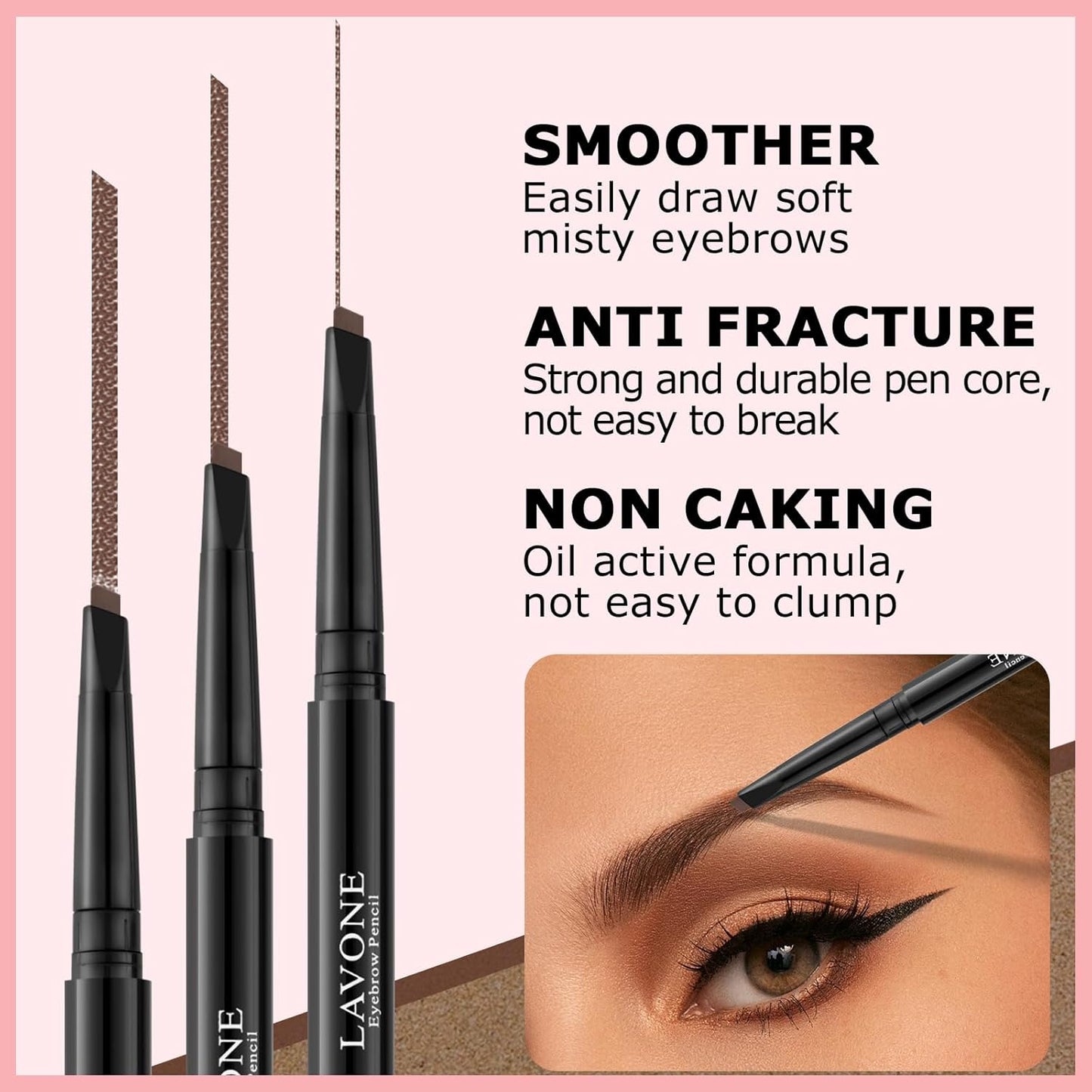 Eyebrow Color Kit with Brow Color & Eyebrow Pencil, 2-in-1 Natural Effects Eyebrow Makeup Set, Easy & Safe to Use 10ml - Soft Brown