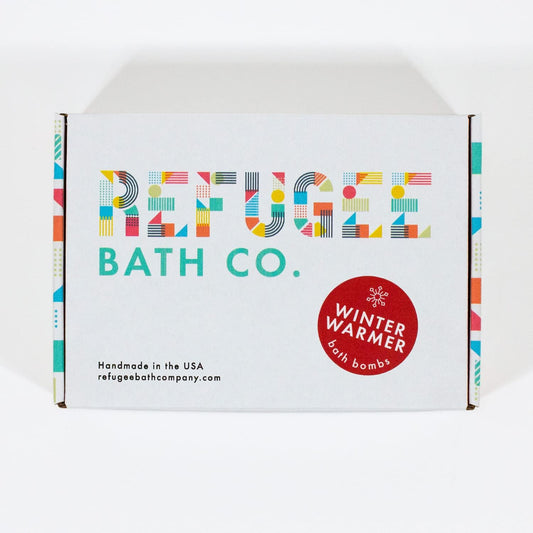 Variety Pack Bath Bombs, Winter Warmer Set, 2.5 oz, Support Refugee Employment in The USA