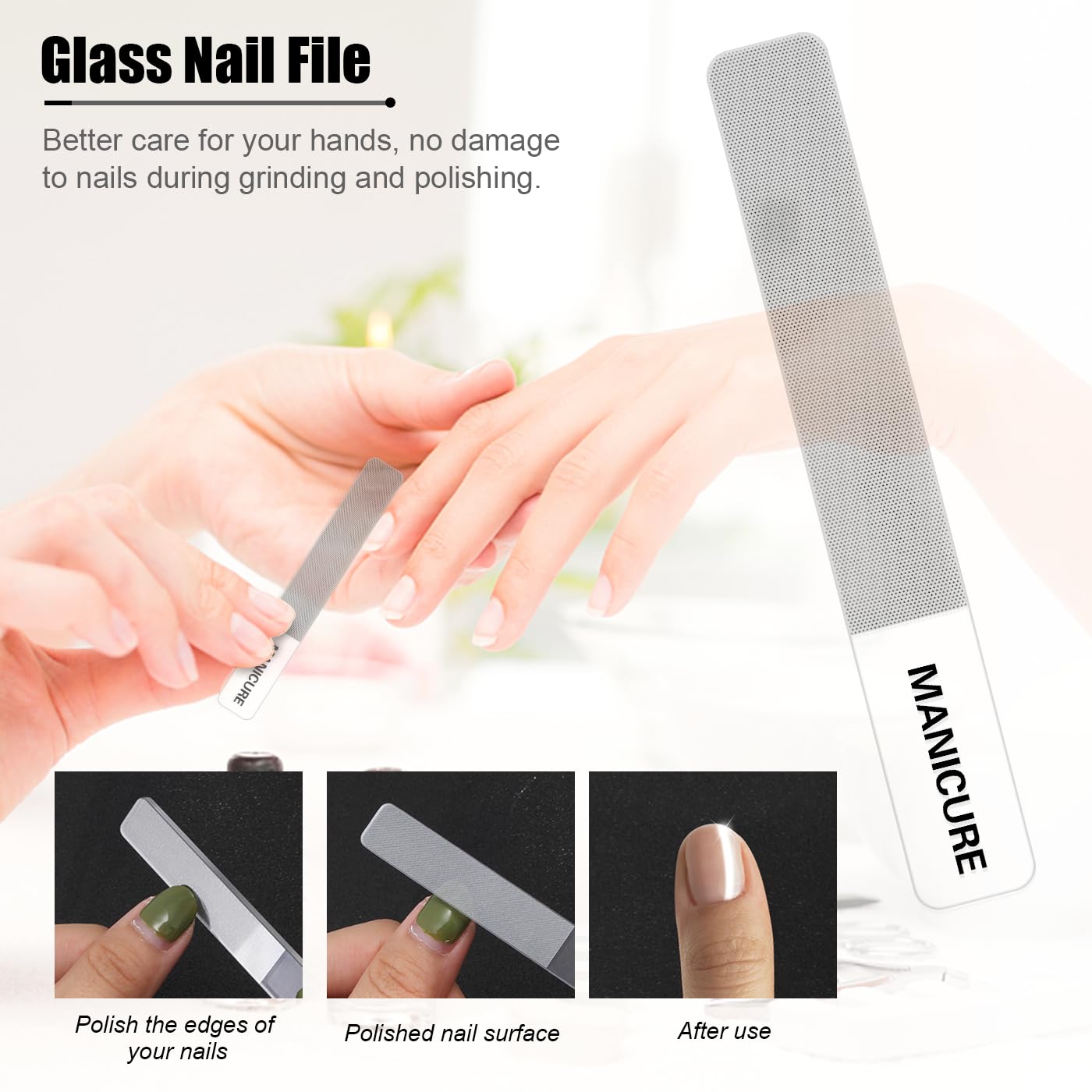 Manicure Set Professional Nail Clippers Pedicure Kit, 16 pcs Stainless Steel Nail Care Tools Grooming Kit with Luxurious Travel Leather Case for Thick Nails Men Women Gift (Black)