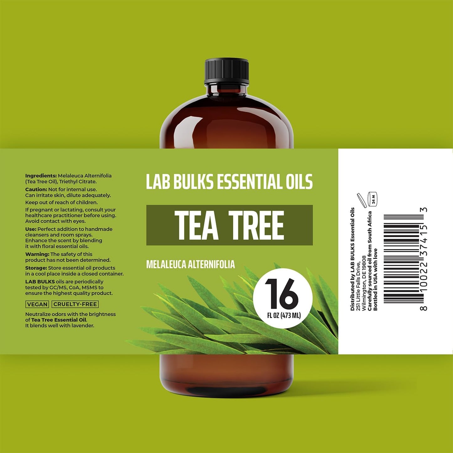 Tea Tree Essential Oil 16 Ounce (2 Pack) – Aromatherapy Tea Tree Oil Bulk for Diffuser, Soap Making, Home, Candles