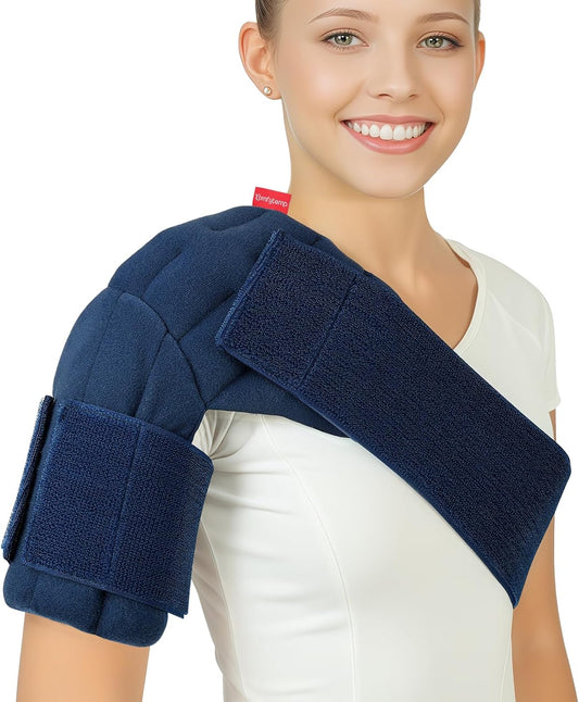 Comfytemp Microwave Heating Pad for Shoulder Pain Relief, Shoulder Heating Pad Microwavable for Rotator Cuff, Moist Heat Therapy for Muscle Aches, Joint Stiff, Recovery Gifts, XS/S