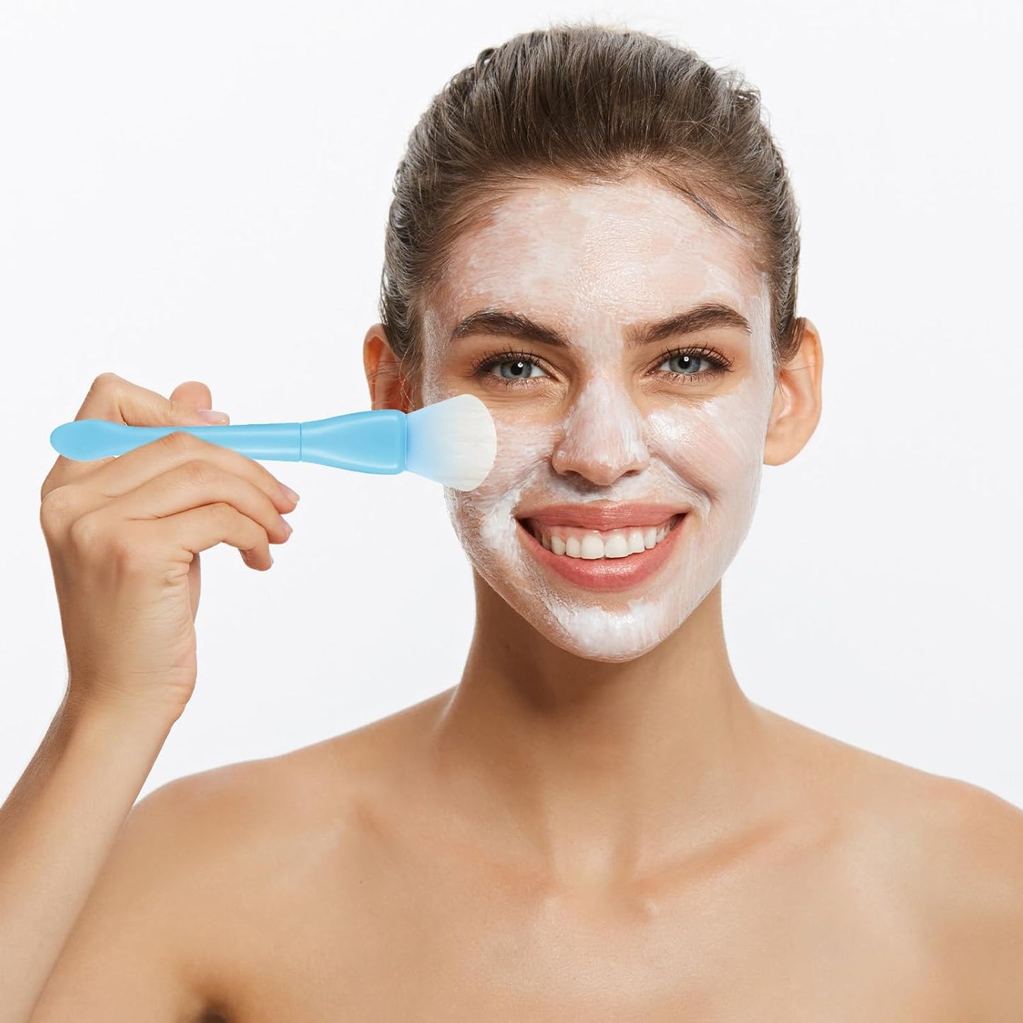 4 Pcs Silicone Face Mask Applicator,Silicone Mask Brush,Soft Face Masks Applicator for Mud,Clay and Spa Treatments, Ideal for Home Facial Care, Beauty Salons