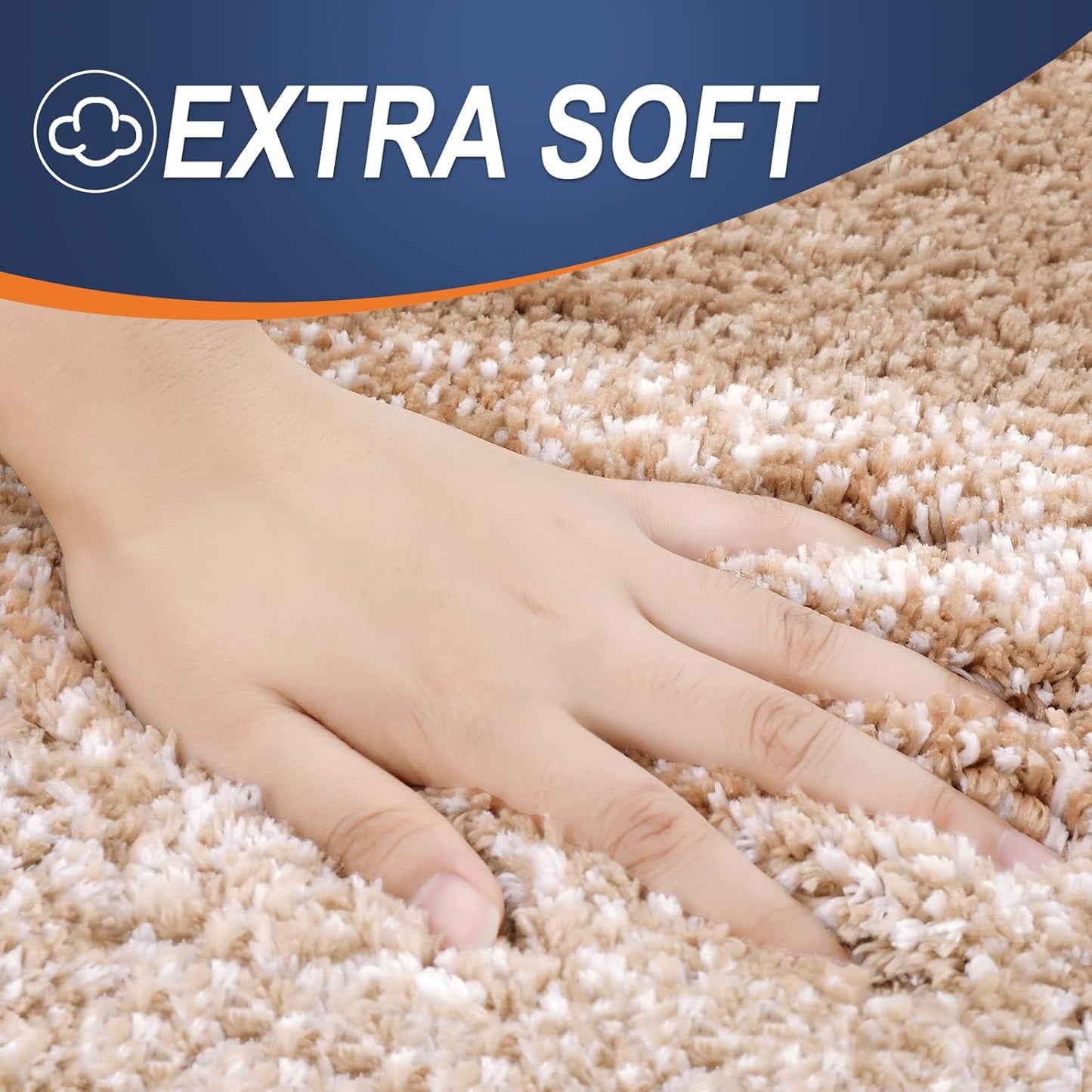 OLANLY Bathroom Rugs Mat 36x24, Extra Soft Absorbent Microfiber Bath Rugs, Rubber Backing, Quick Dry, Machine Washable Bath Mats for Bathroom Floor, Tub and Shower, Home Decor Accessories, Beige