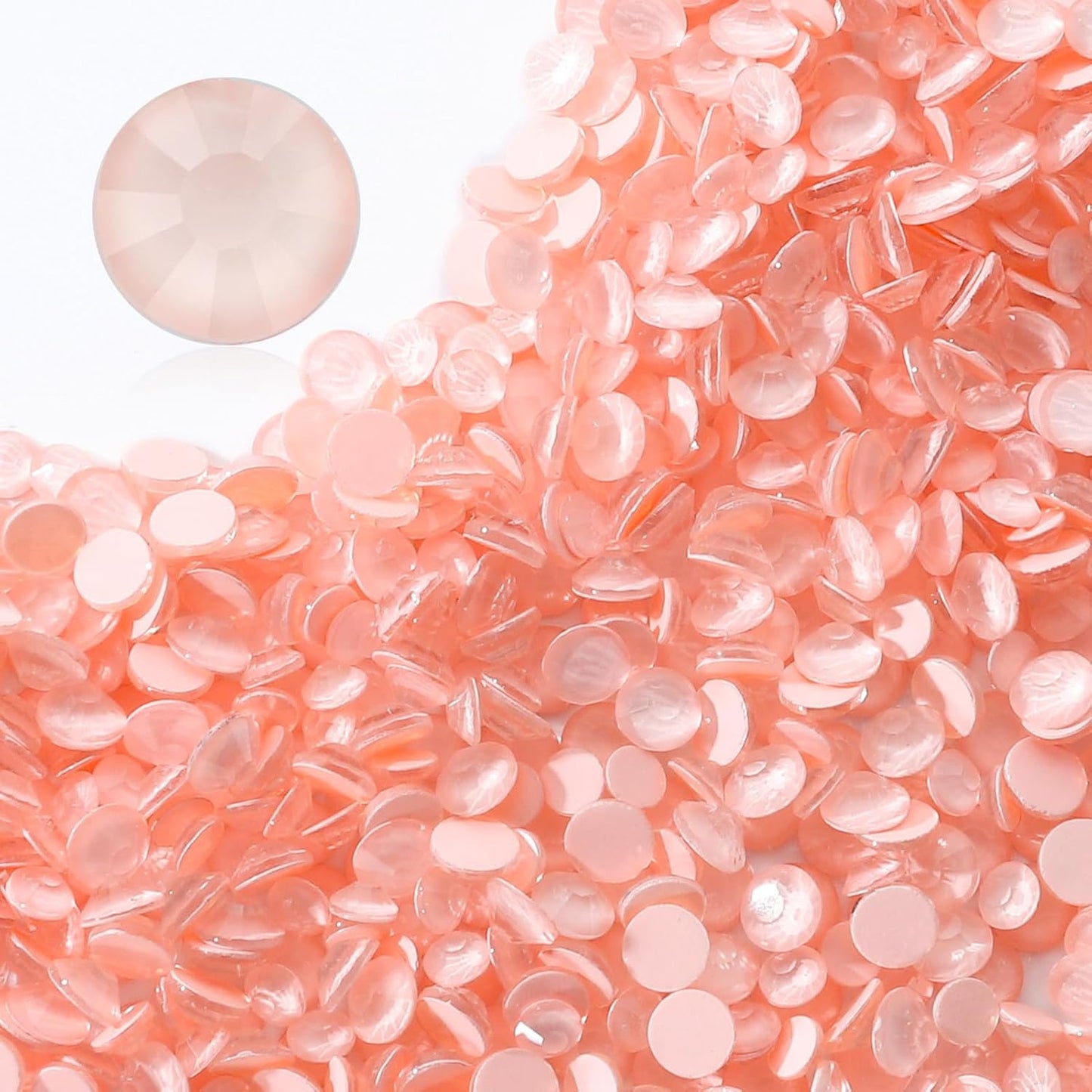 Mocha Lt.red Flatback Rhinestones, Glass Rhinestones for Nail Art and Craft, Glue Fix, Loose Crystal Gemstones(Mocha Lt.red, SS16, 1440pcs, 3.8-4.0mm)