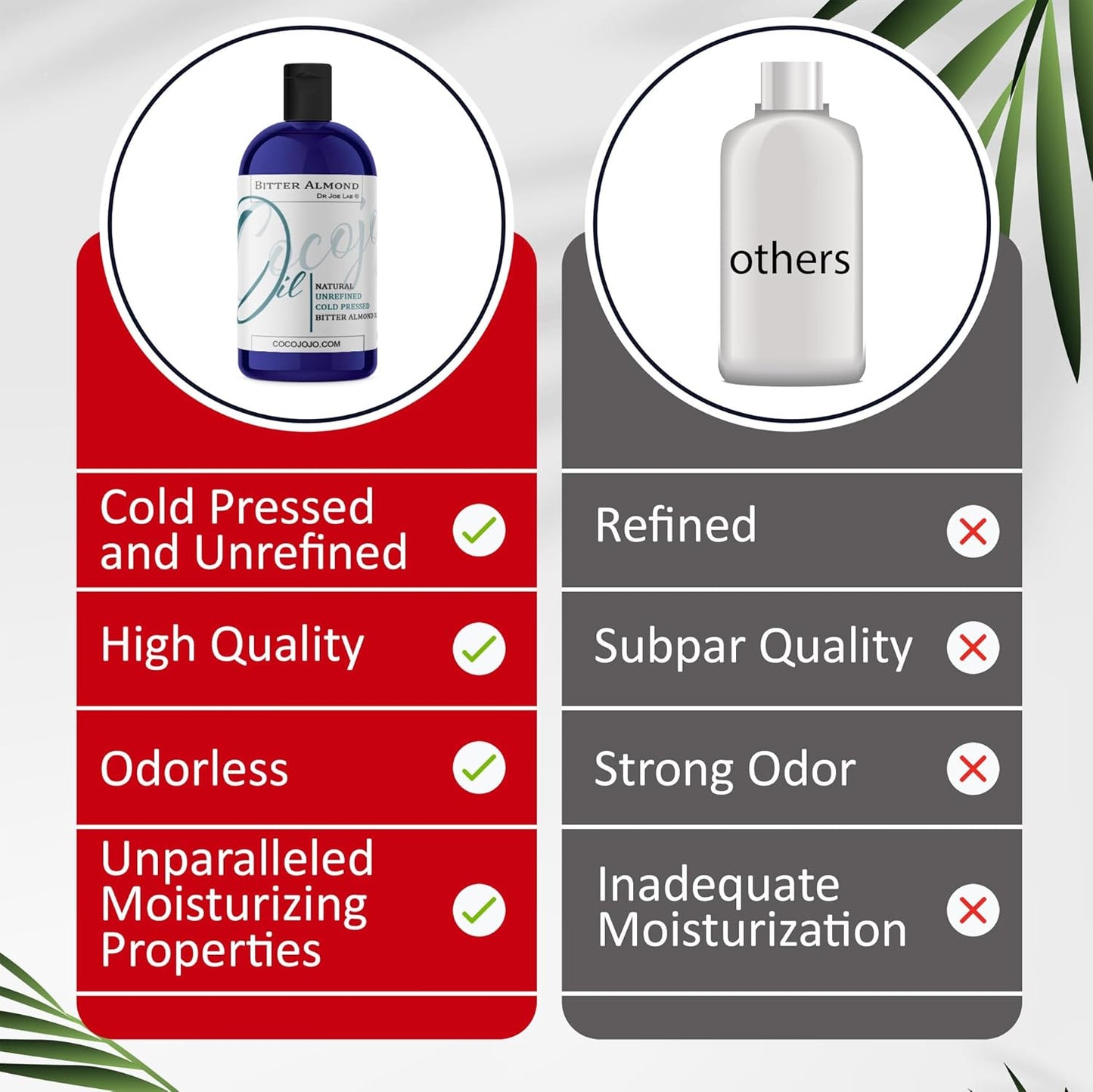 Dr Joe Lab Bitter Almond Oil - 16 oz - Pure, All Natural, Non GMO, Carrier Oil - for Skin, Hair, Body, Nails, Face, Arms & Legs - Hydrates, Nourishes, Moisturizes