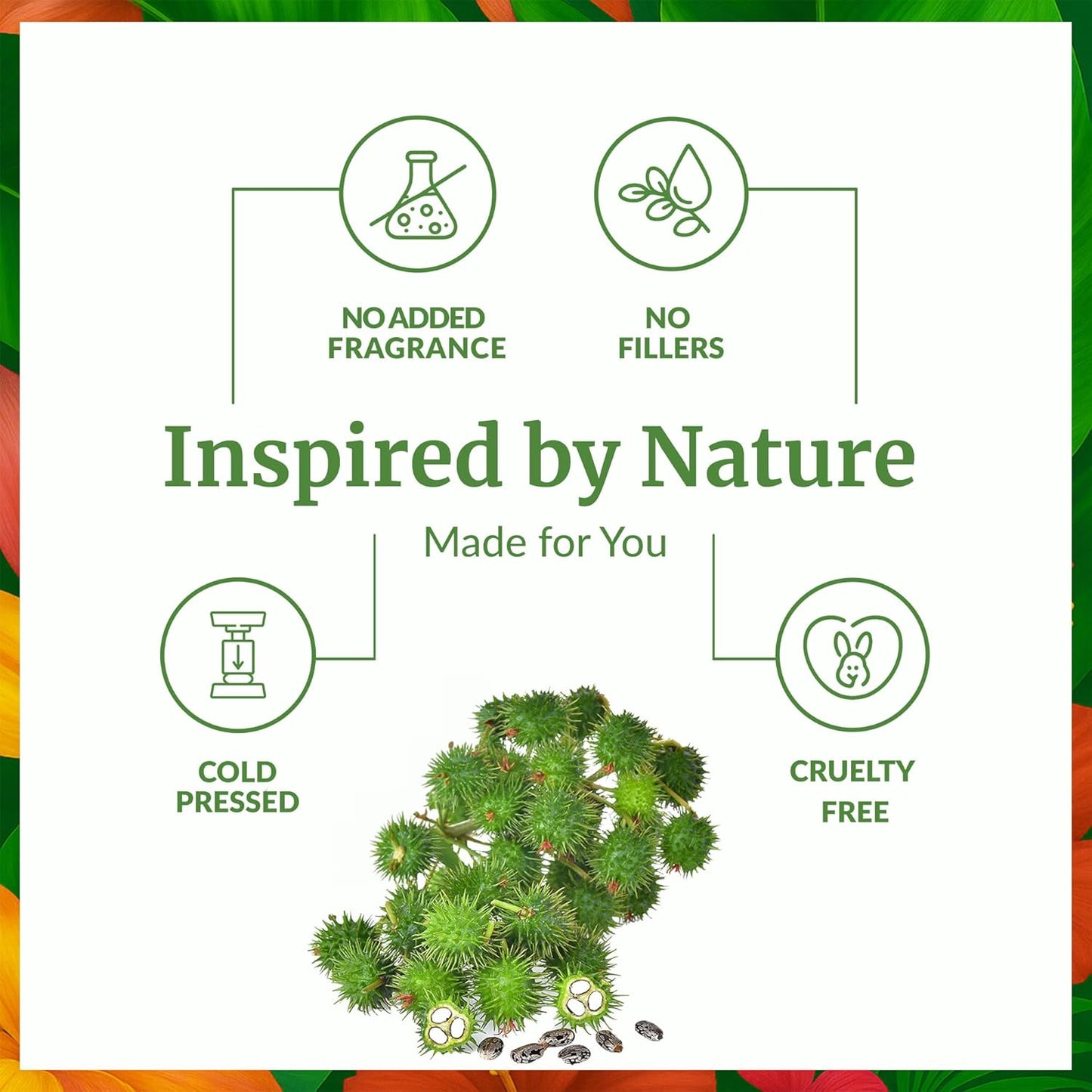 SVA Castor Seed Oi Organic - 32 Fl Oz – 100% Natural Cold Pressed Organic Castor Oil - for Face, Skin Care, Hair Care, Scalp Massage & Body Massage