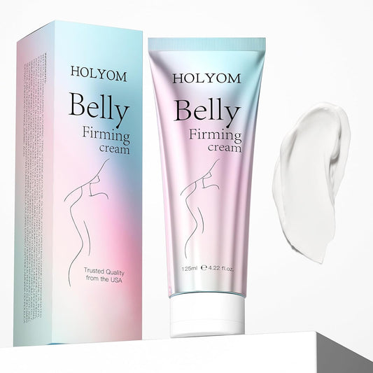 B Flat Belly Firming Cream: Premium Skin Tightening & Moisturizing for Stomach, Women Body Lotion for Firmness and Lift of Thighs & Butt - Pregnancy Skin Firming - 4.2 Fl Oz